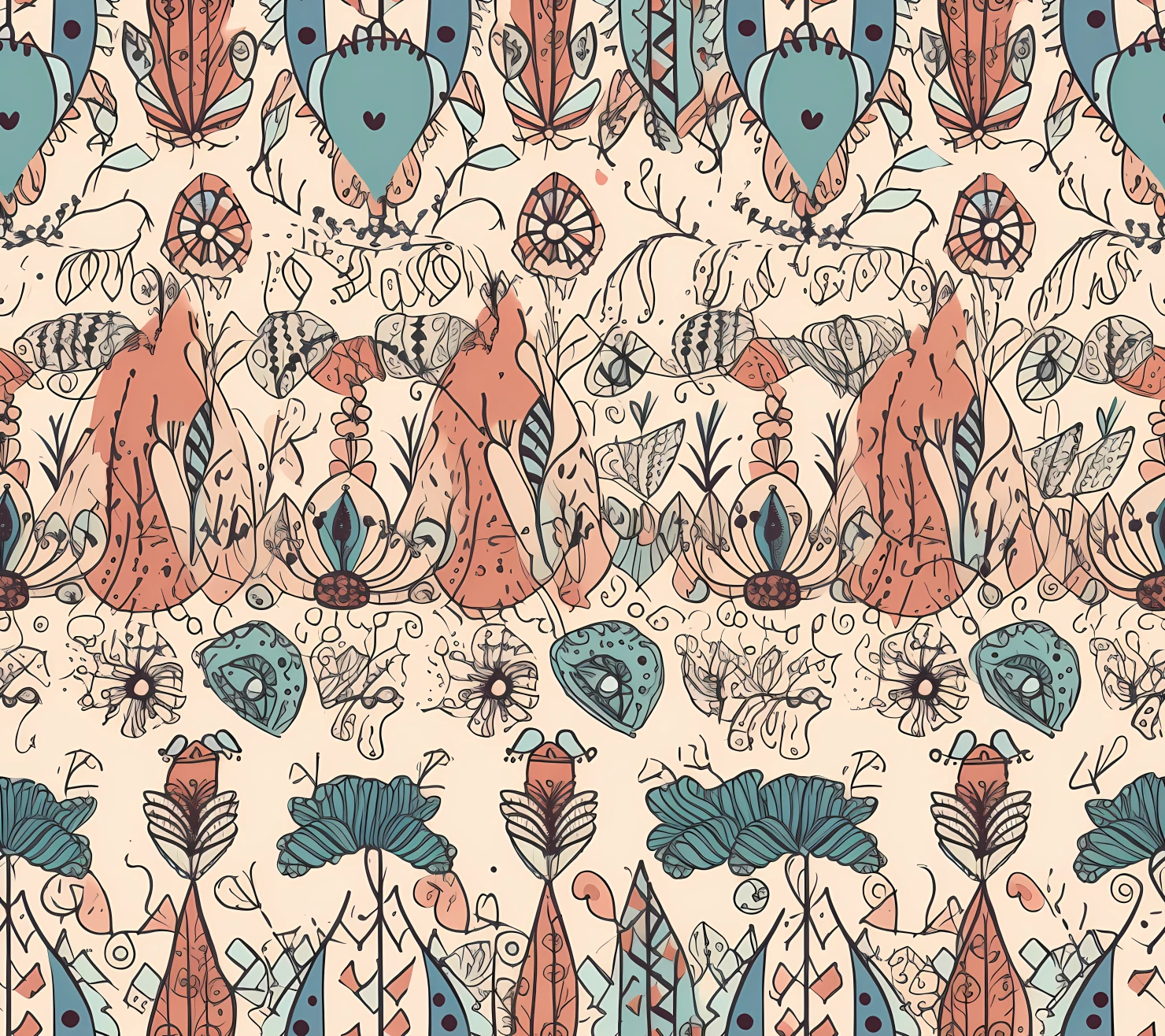 Simple seamless pattern on a light color background #30260