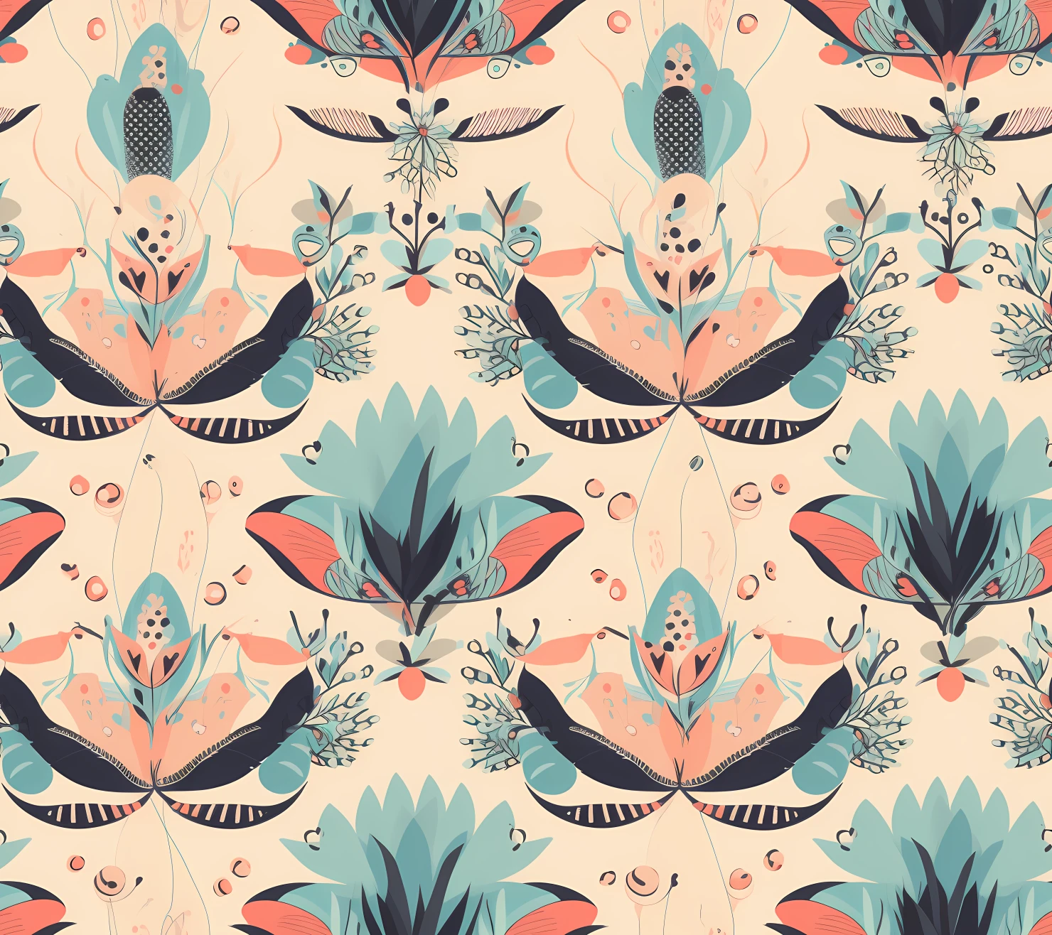 Simple seamless pattern on a light color background #30261