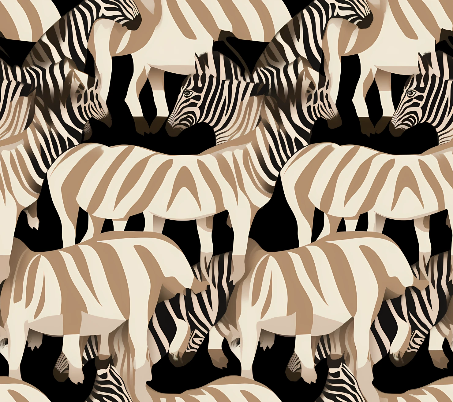 Zebra skin seamless pattern on a light color background #30265