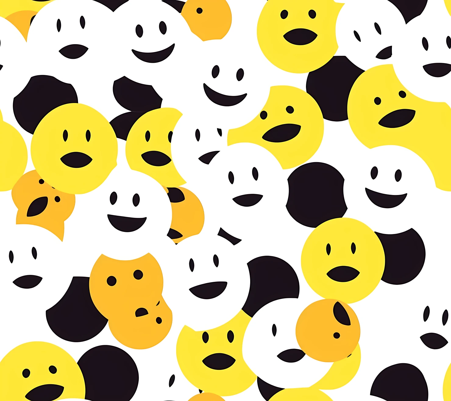 Smiley face boho seamless pattern on a light color background #30282