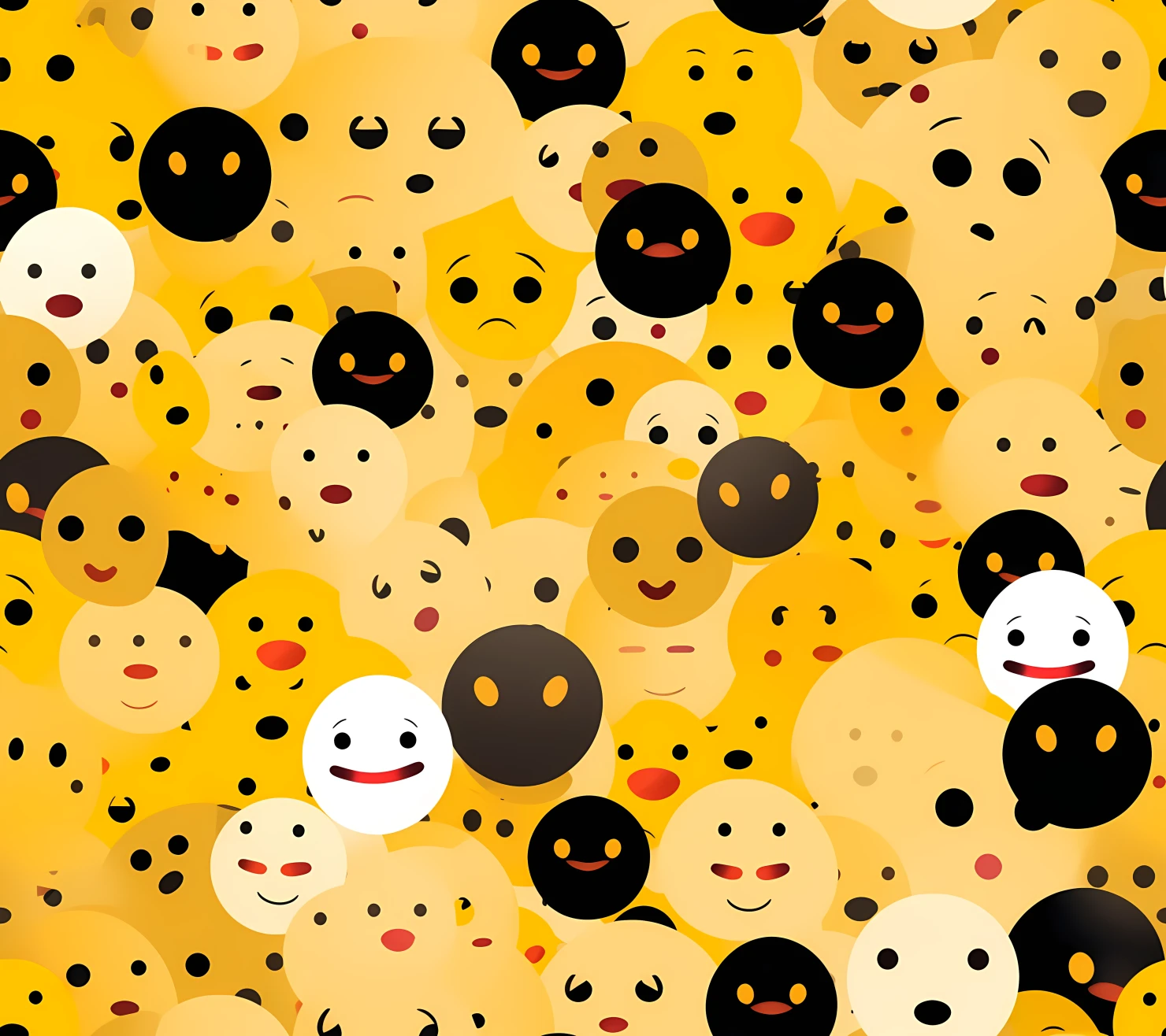 Smiley face boho seamless pattern on a light color background #30283
