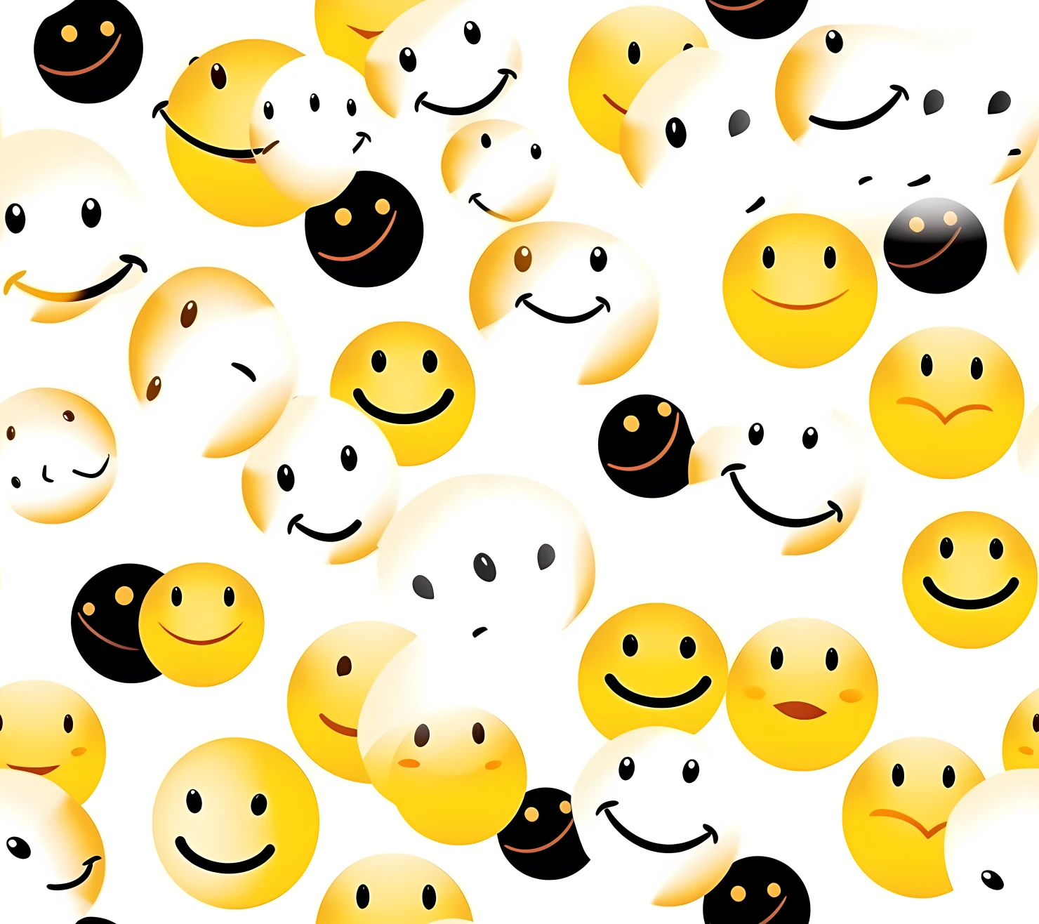Smiley face boho seamless pattern on a light color background #30302
