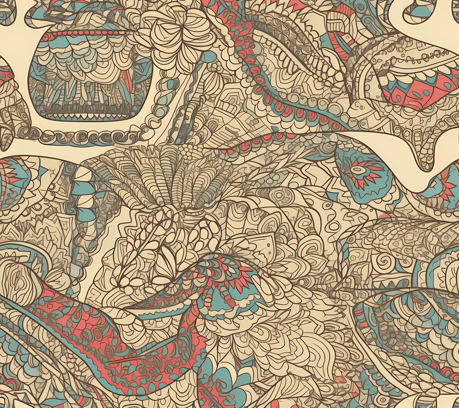 Turtle seamless pattern on a light color background #30384