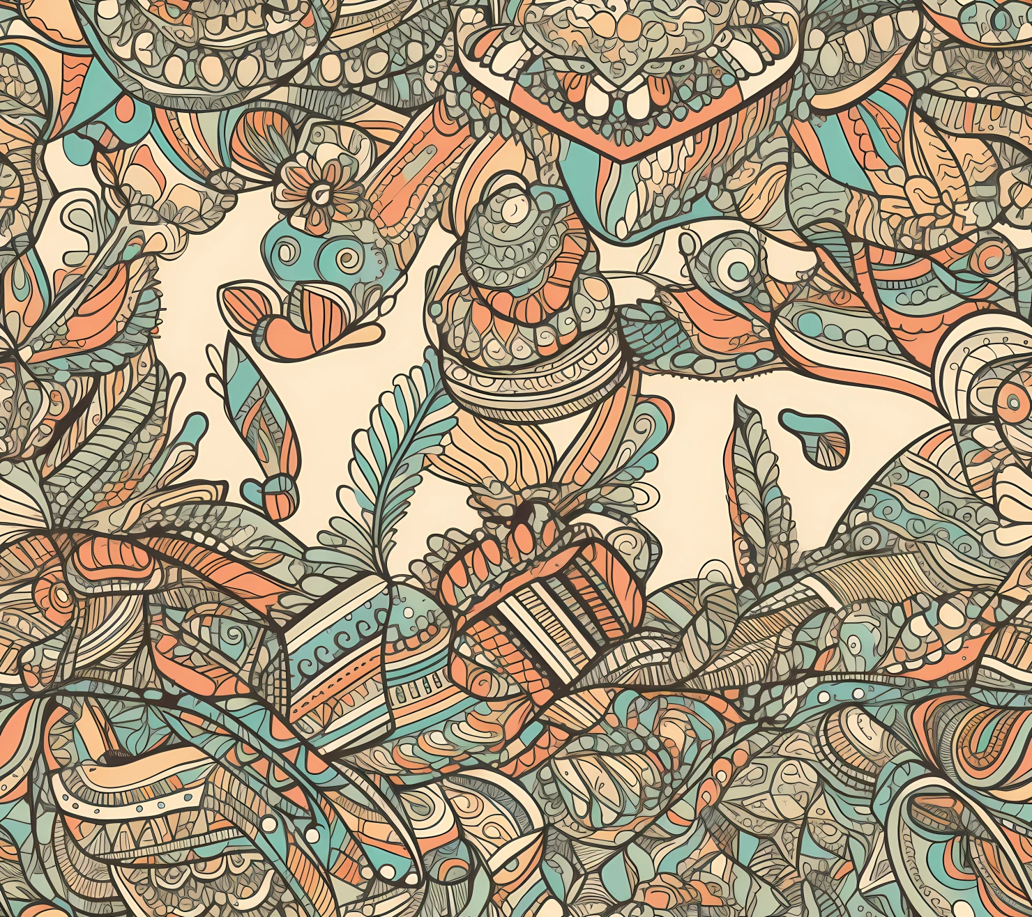 Turtle seamless pattern on a light color background #30385