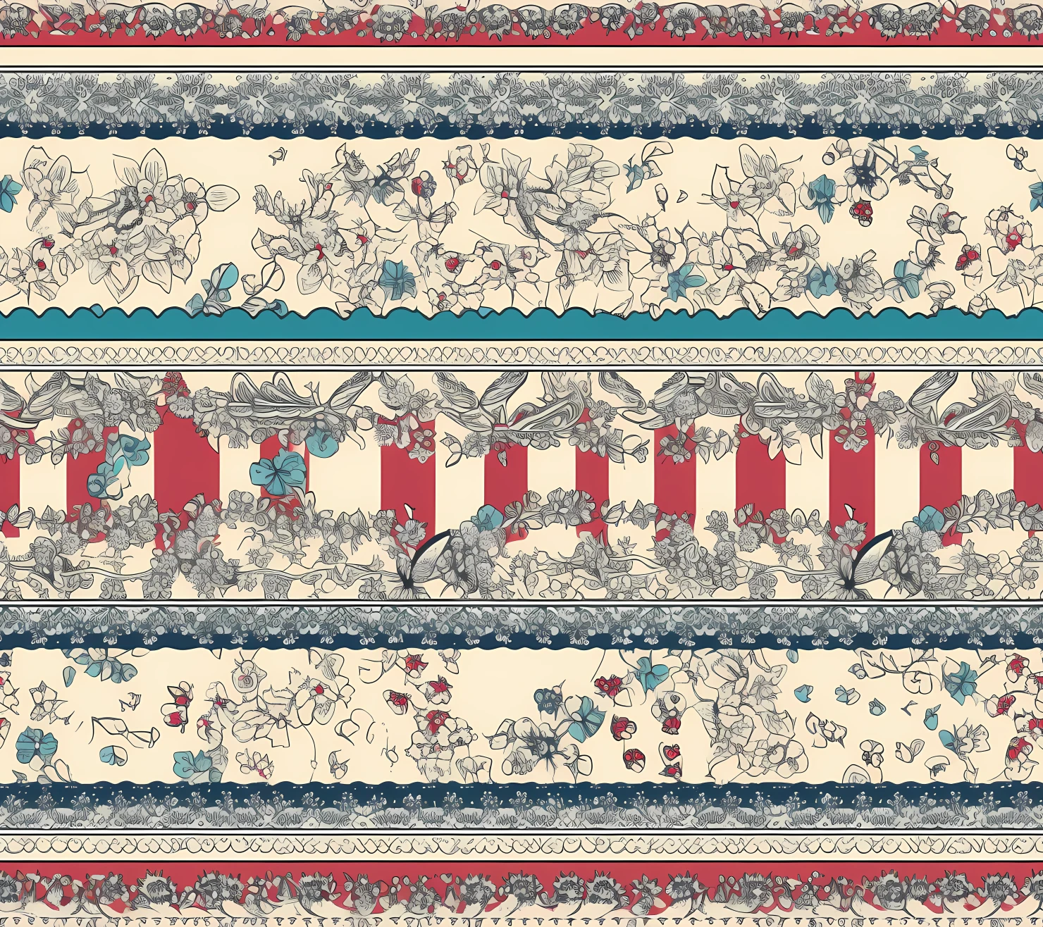 Flag seamless pattern on a light color background #30389
