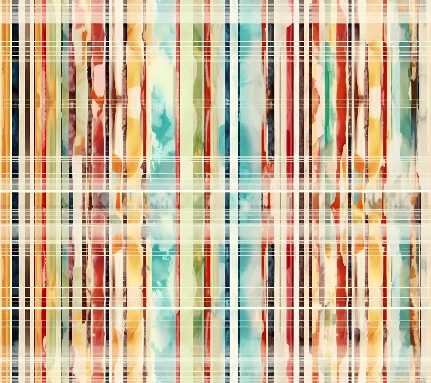Watercolor stripes seamless pattern on a light color background #30417