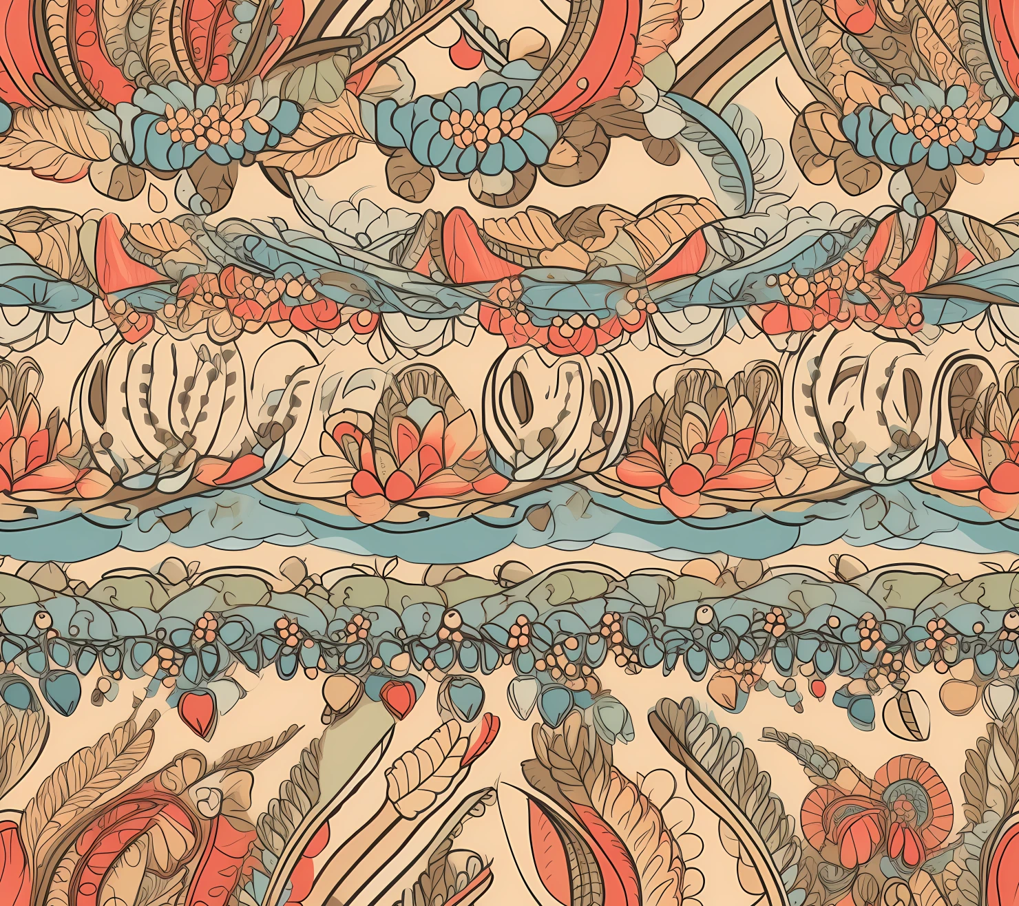wheat seamless pattern on a light color background #30424