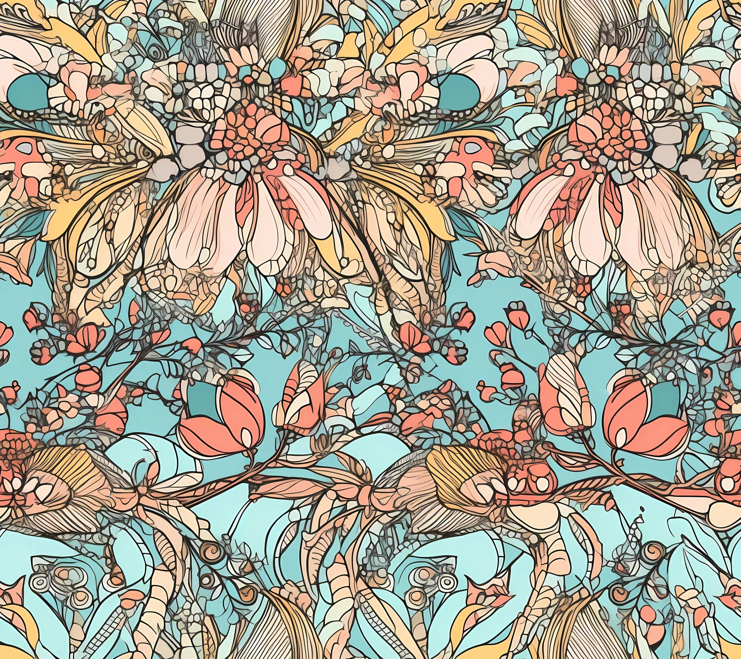wheat seamless pattern on a light color background #30427