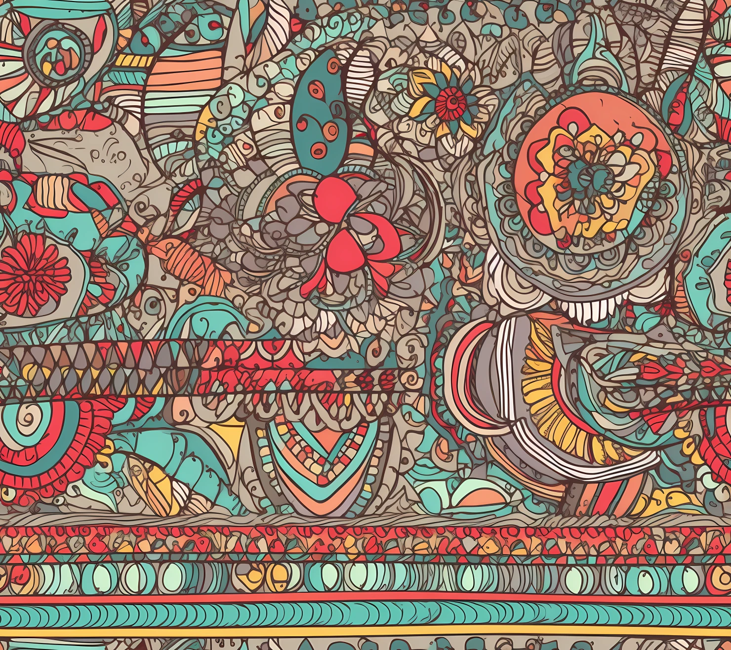seamless pattern on a light color background #30432