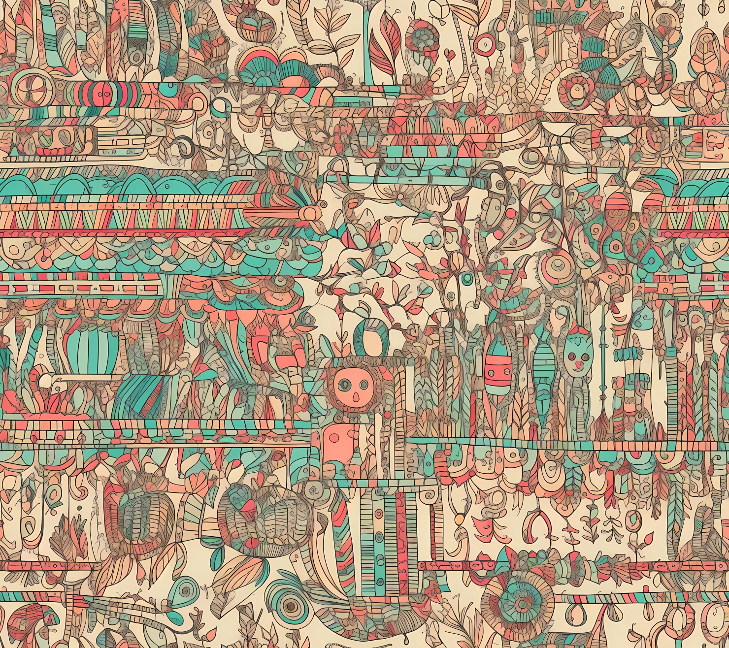 seamless pattern on a light color background #30434