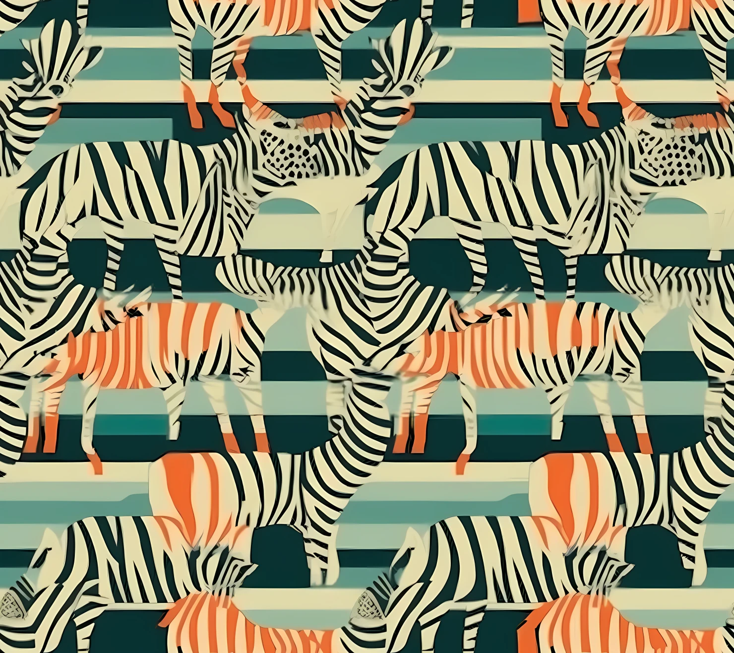 Zebra seamless pattern on a light color background #30436