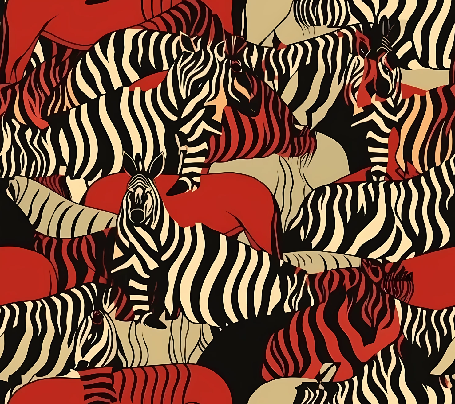 Zebra seamless pattern on a light color background #30437