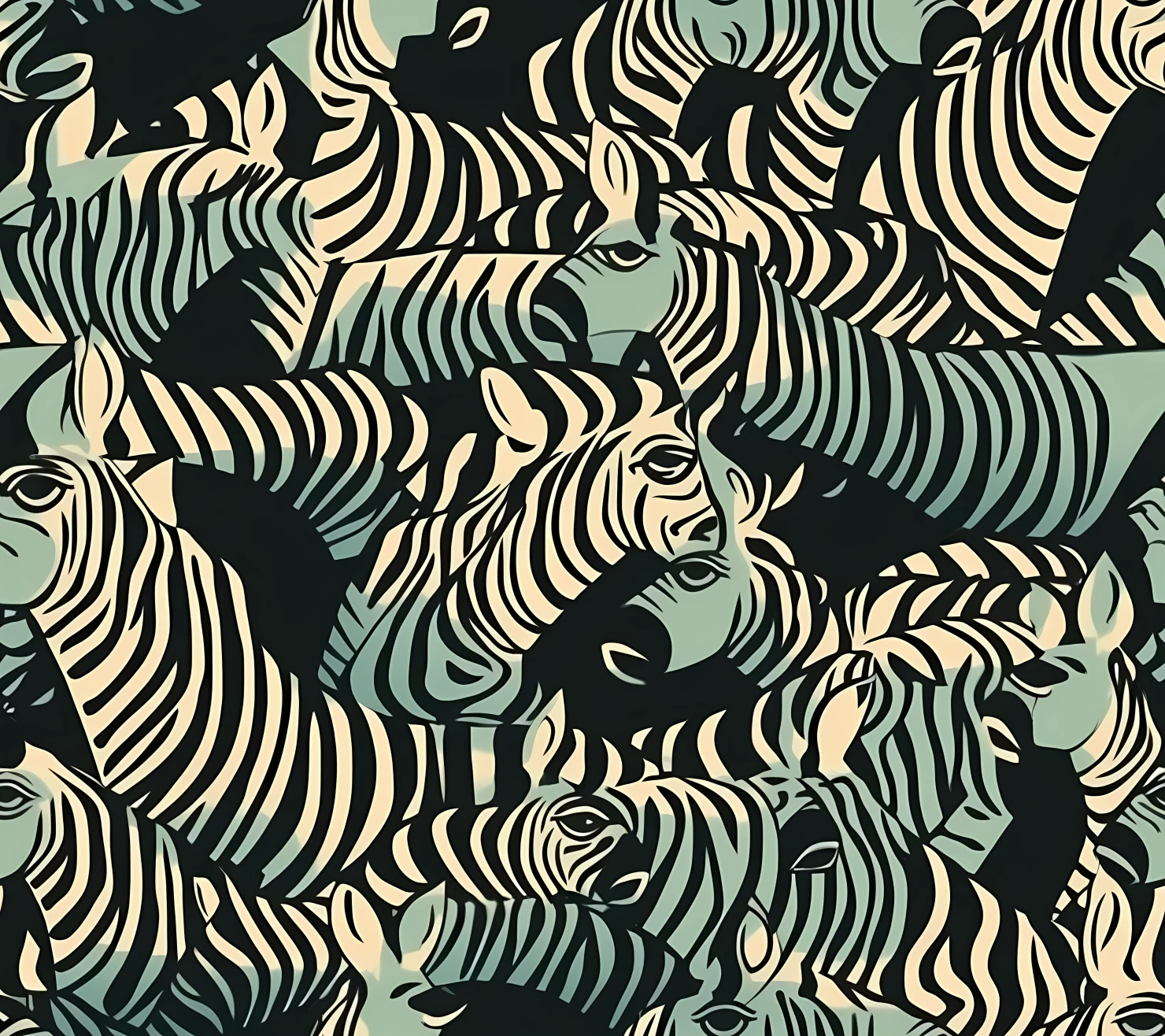 Zebra seamless pattern on a light color background #30438