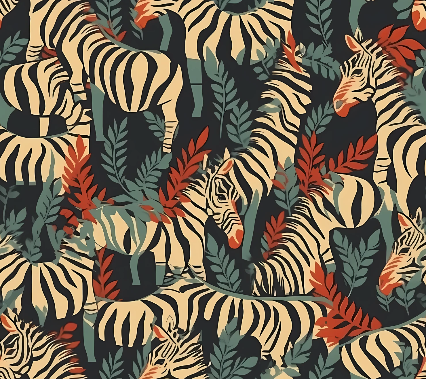 Zebra seamless pattern on a light color background #30439