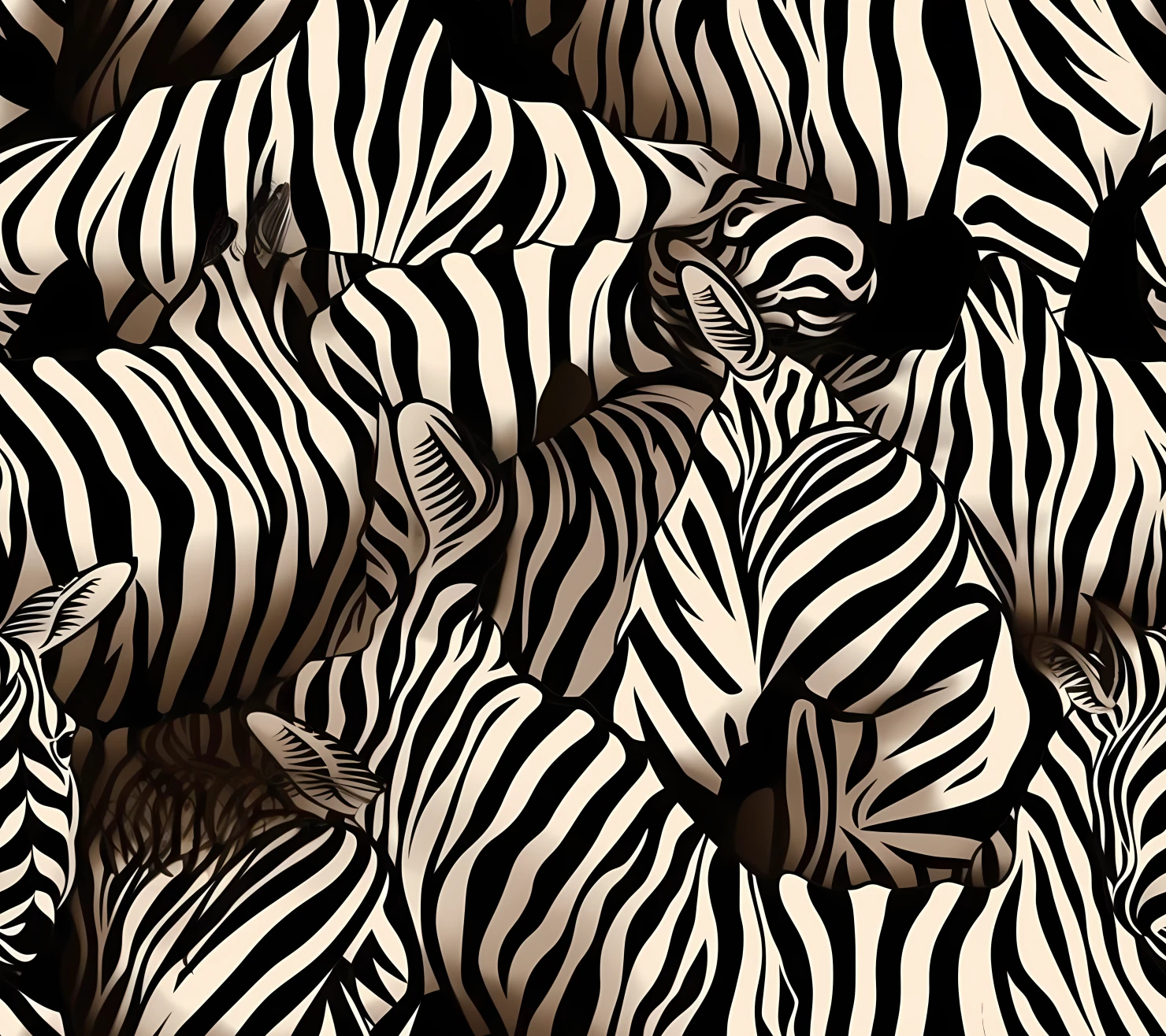 Zebra seamless pattern on a light color background #30448