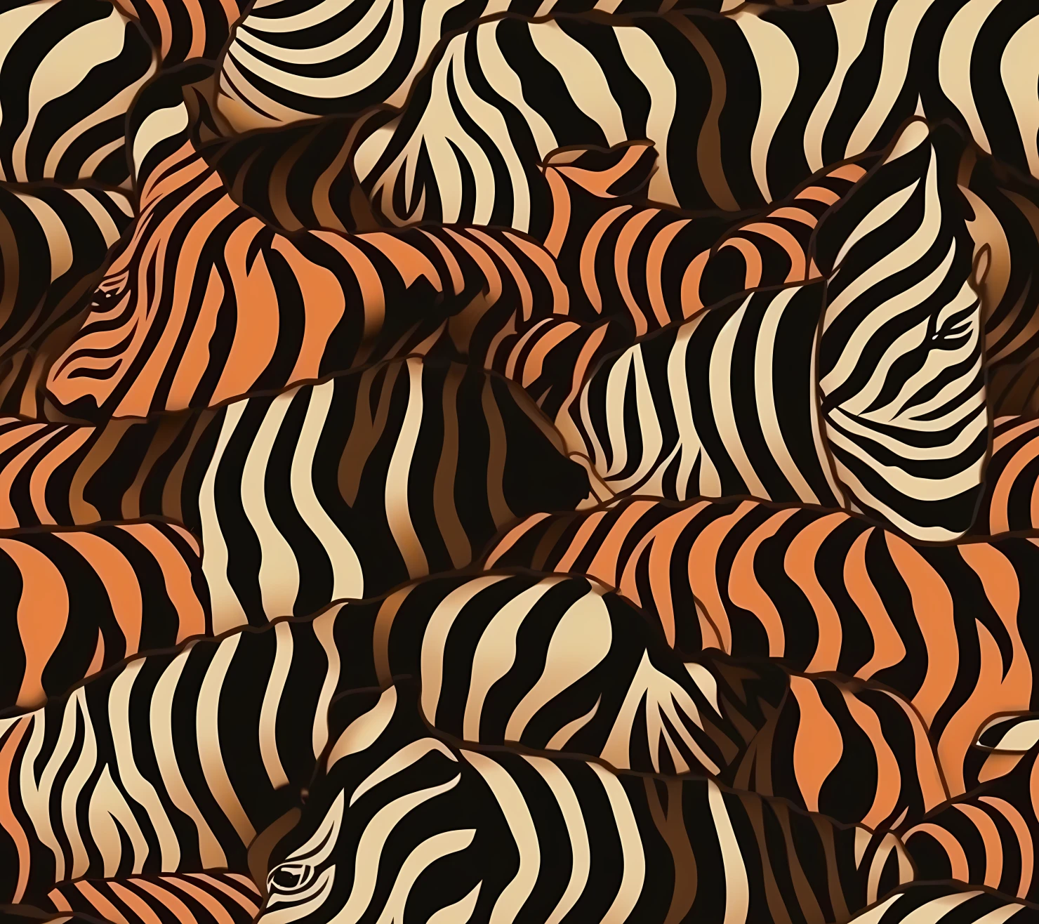 Zebra seamless pattern on a light color background #30455