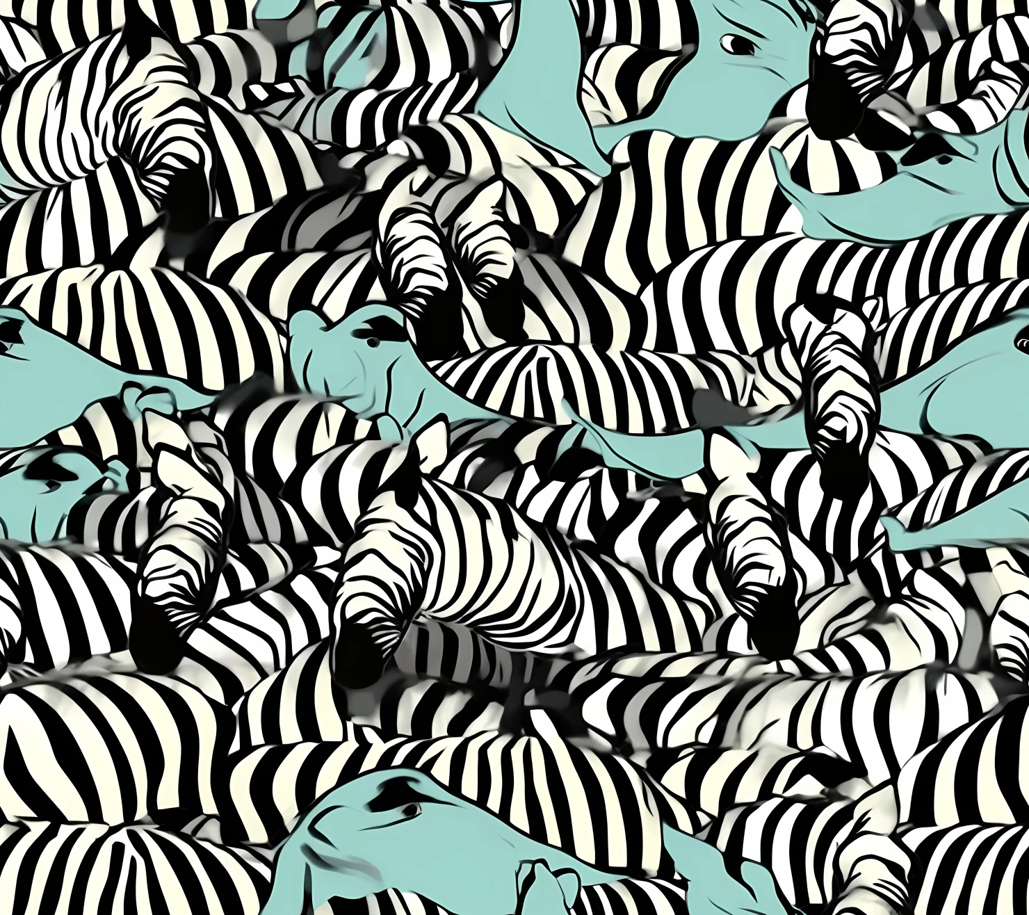 Zebra seamless pattern on a light color background #30456