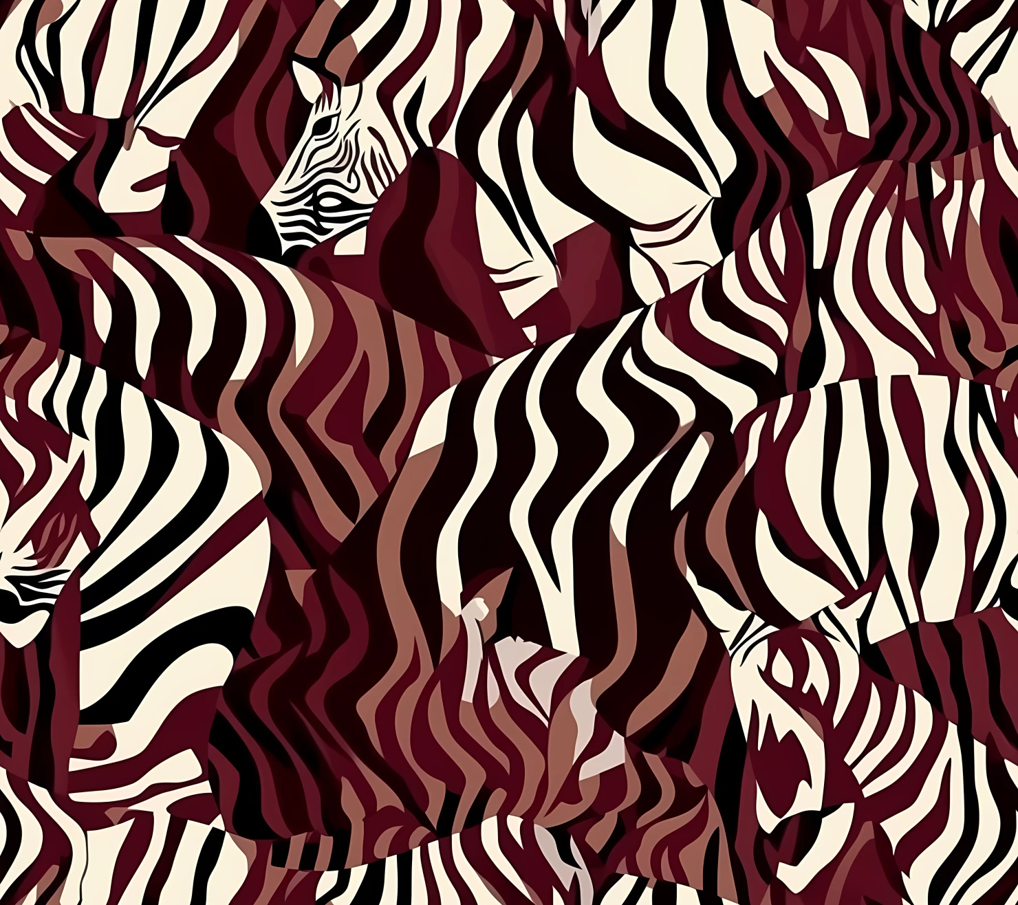 Zebra seamless pattern on a light color background #30457