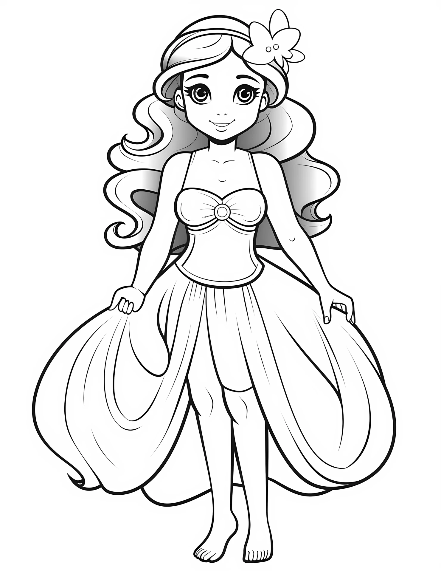 Aphrodite for kids coloring page on white color background #30508