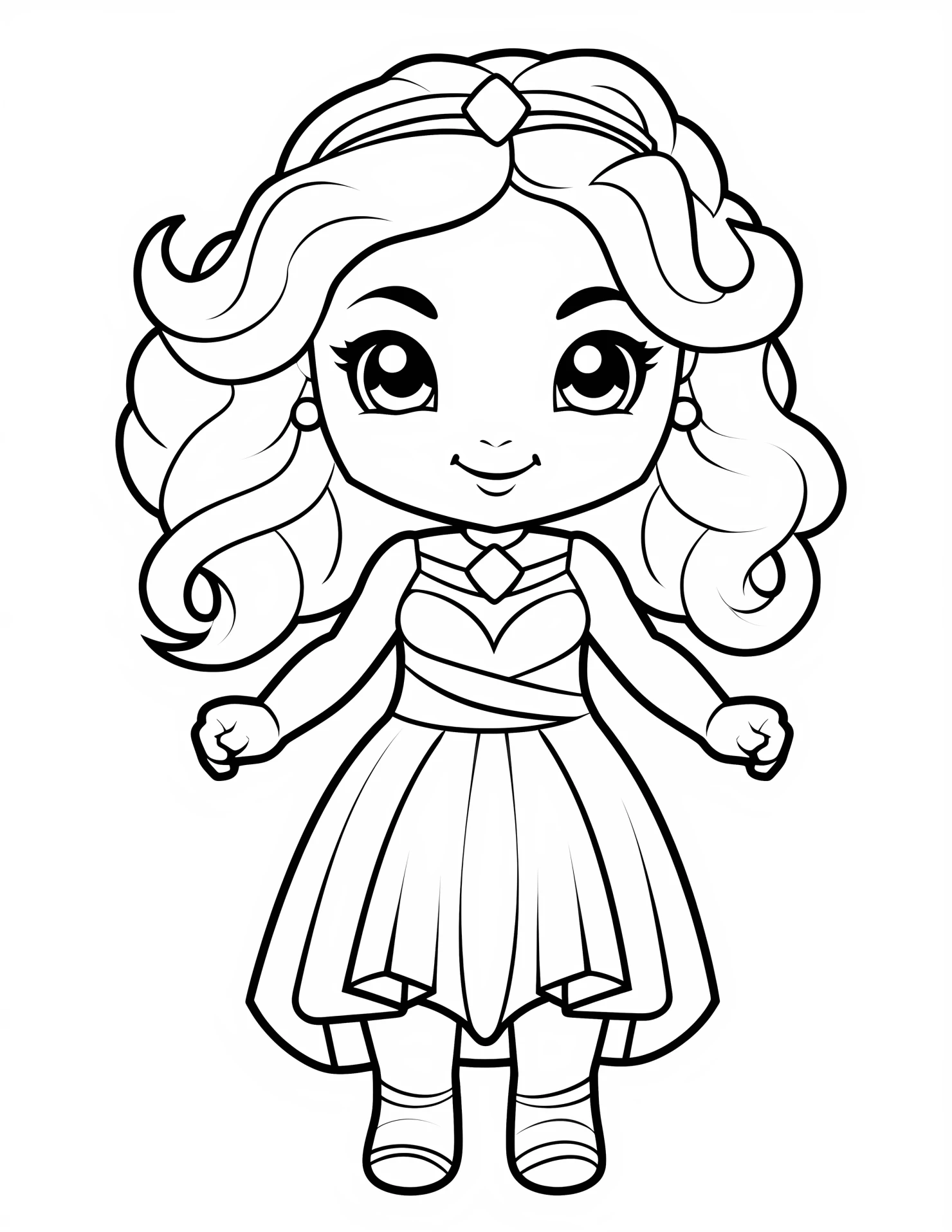 Aphrodite for kids coloring page on white color background #30514