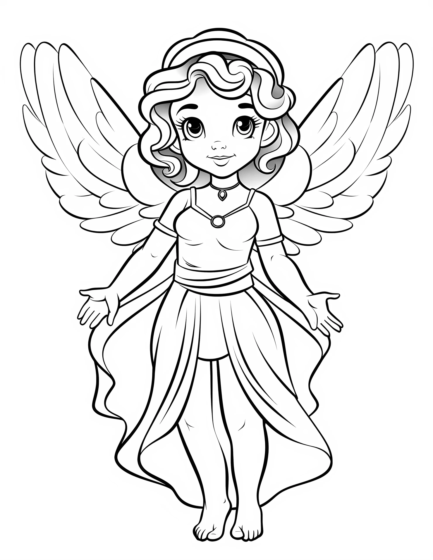 Aphrodite for kids coloring page on white color background #30515