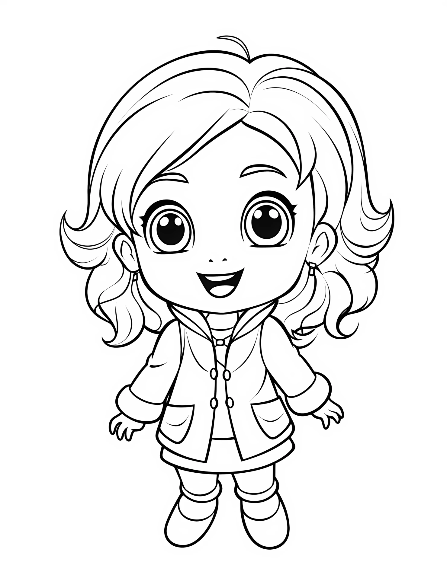 Ariel for kids coloring page on white color background #30552