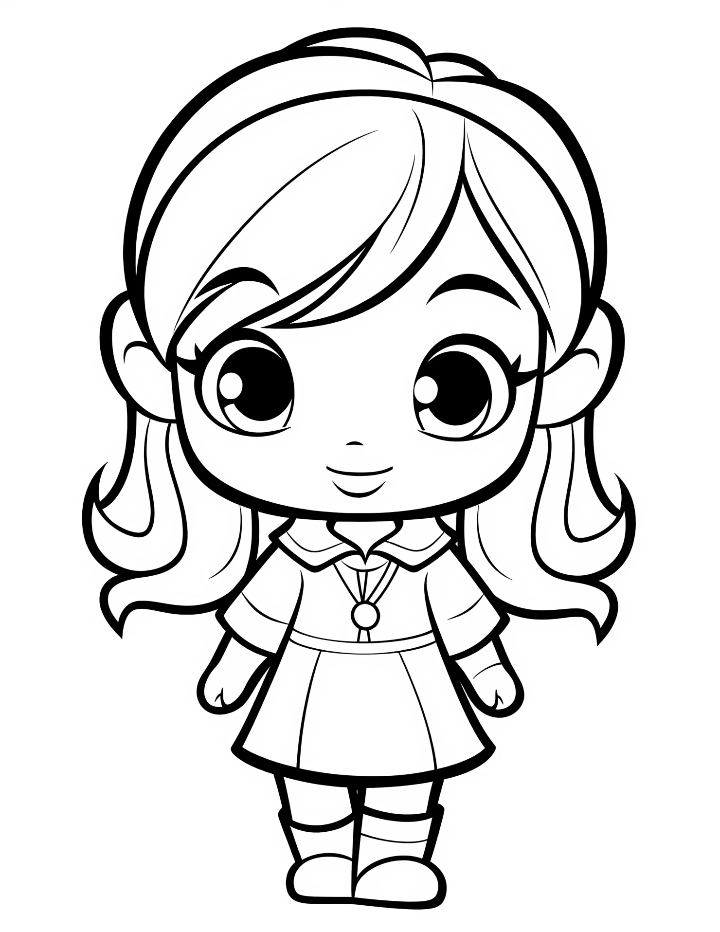 Ariel for kids coloring page on white color background #30556