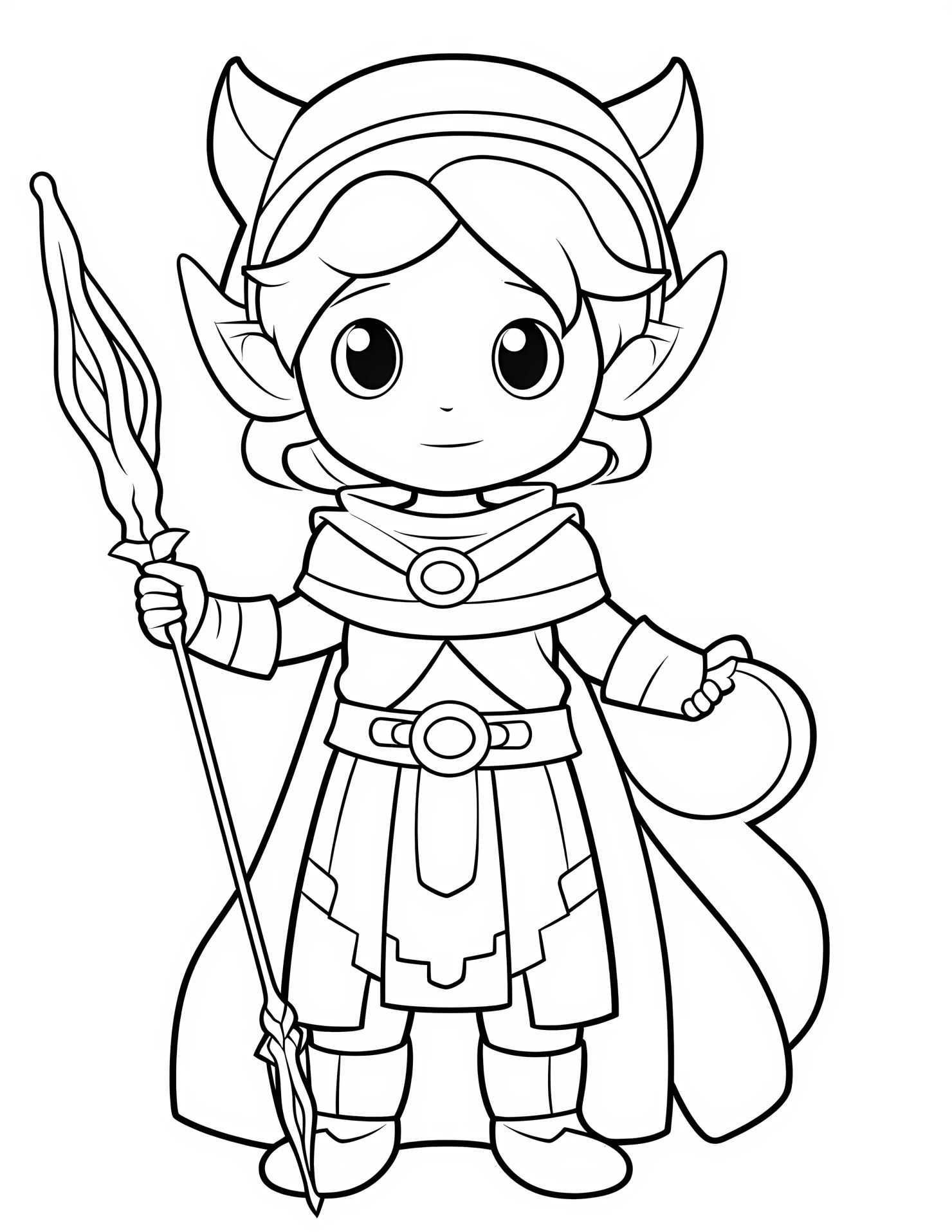 Artemis for kids coloring page on white color background #30563