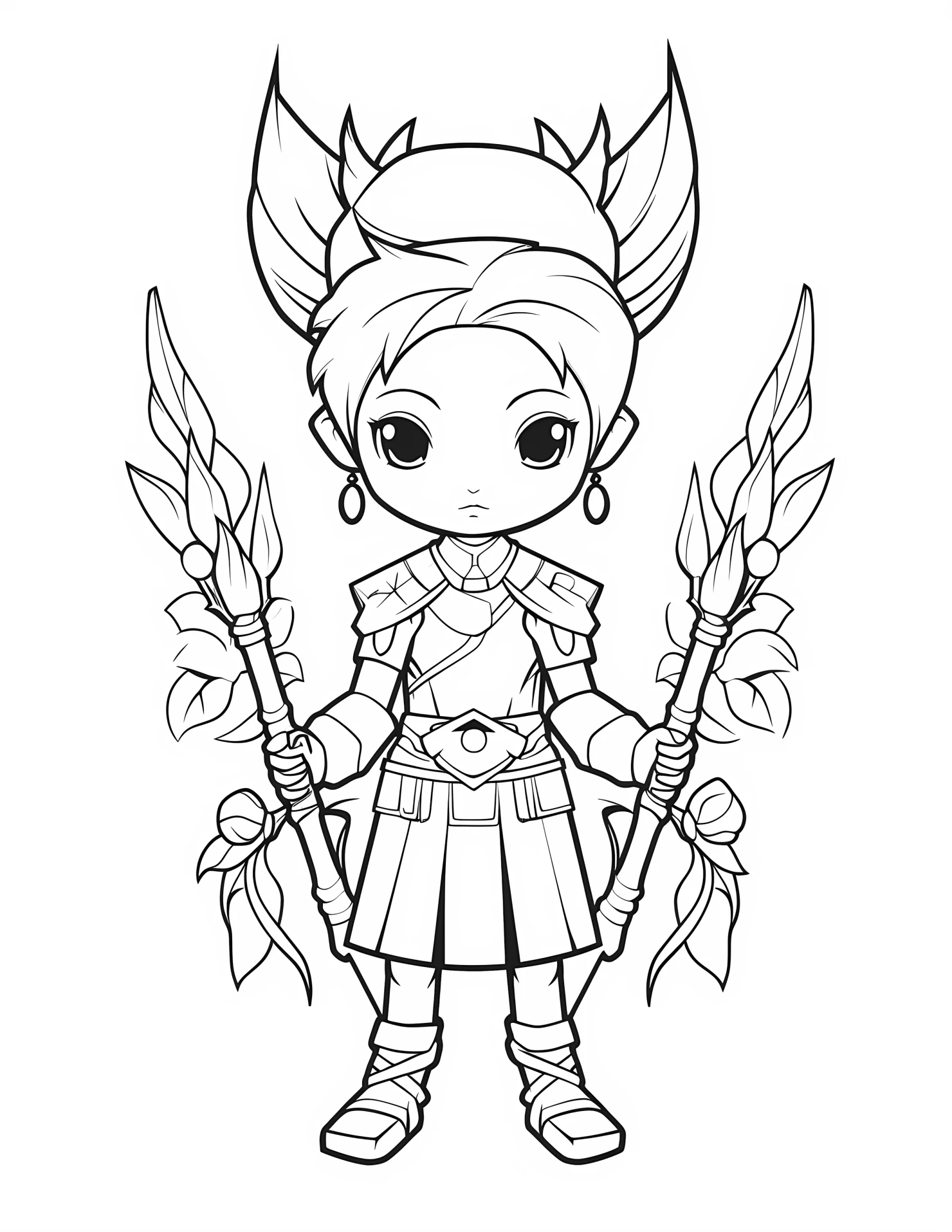 Artemis for kids coloring page on white color background #30565