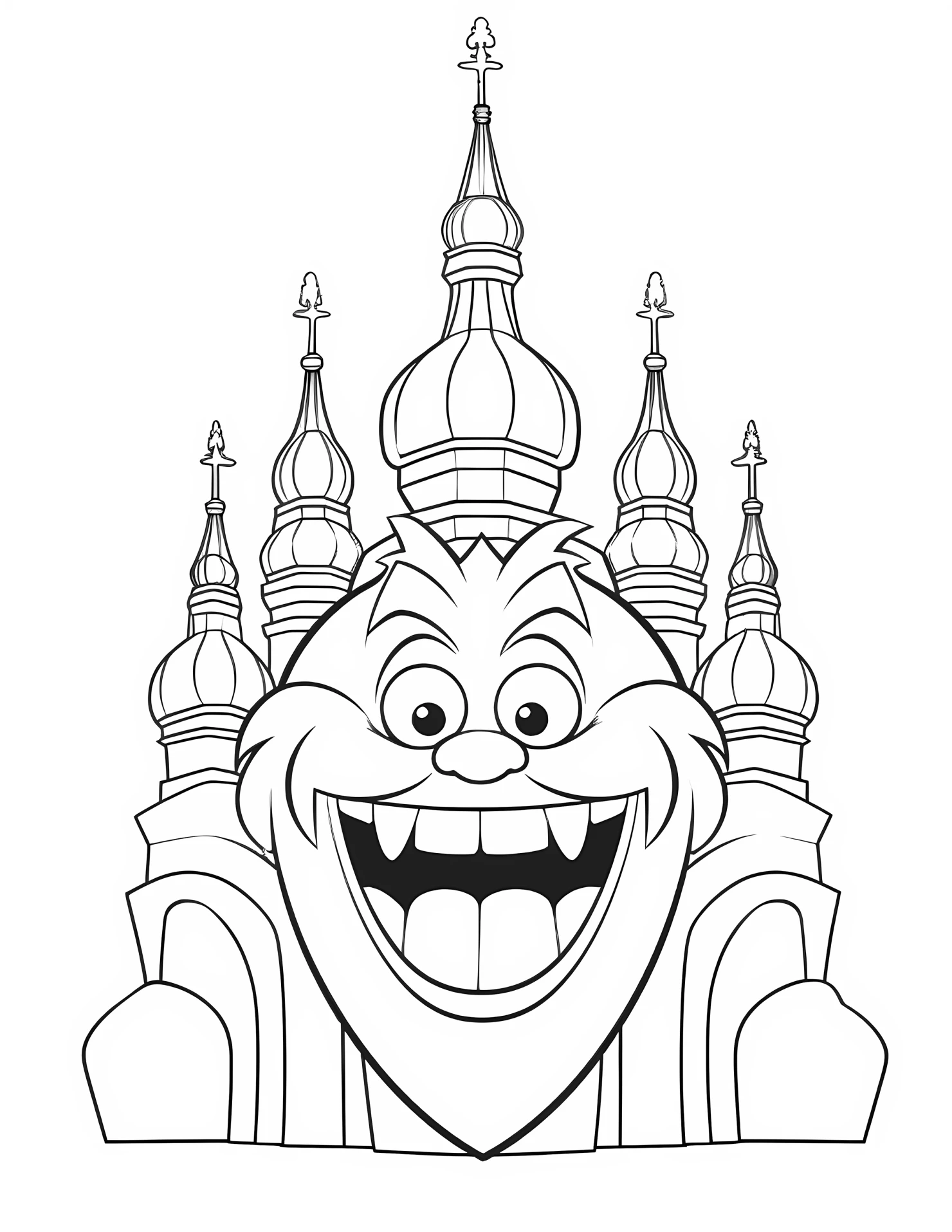 Atlantis for kids coloring page on white color background #30577
