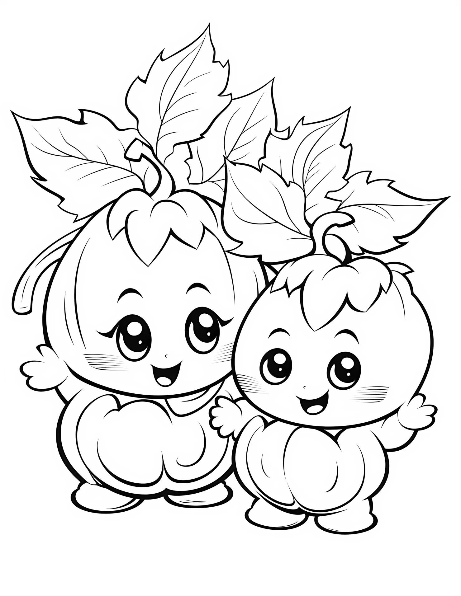Autumn for kids coloring page on white color background #30591