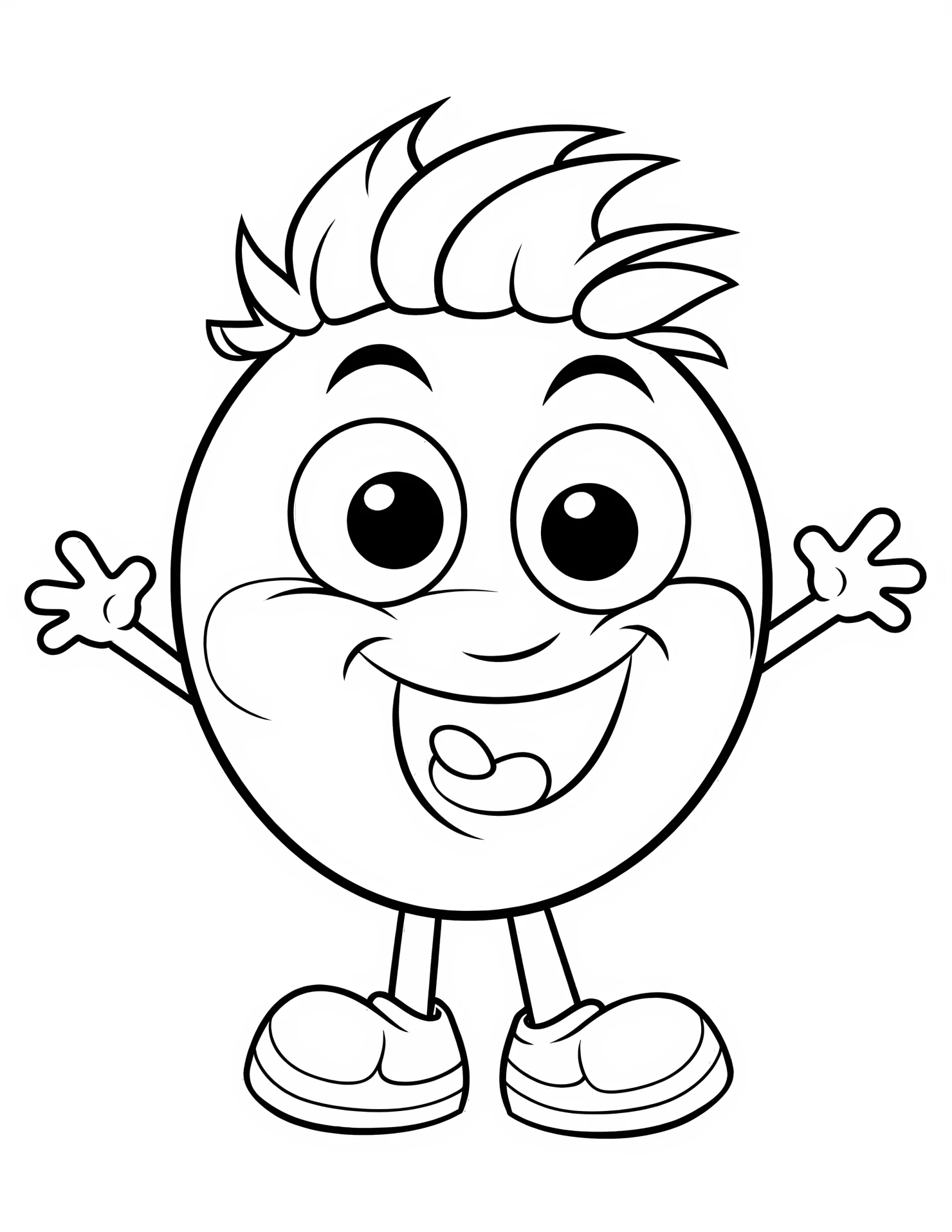 Backhand for kids coloring page on white color background #30597