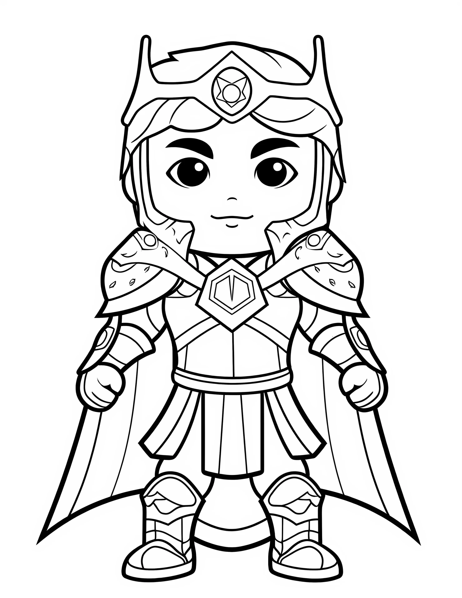 Baldr for kids coloring page on white color background #30612