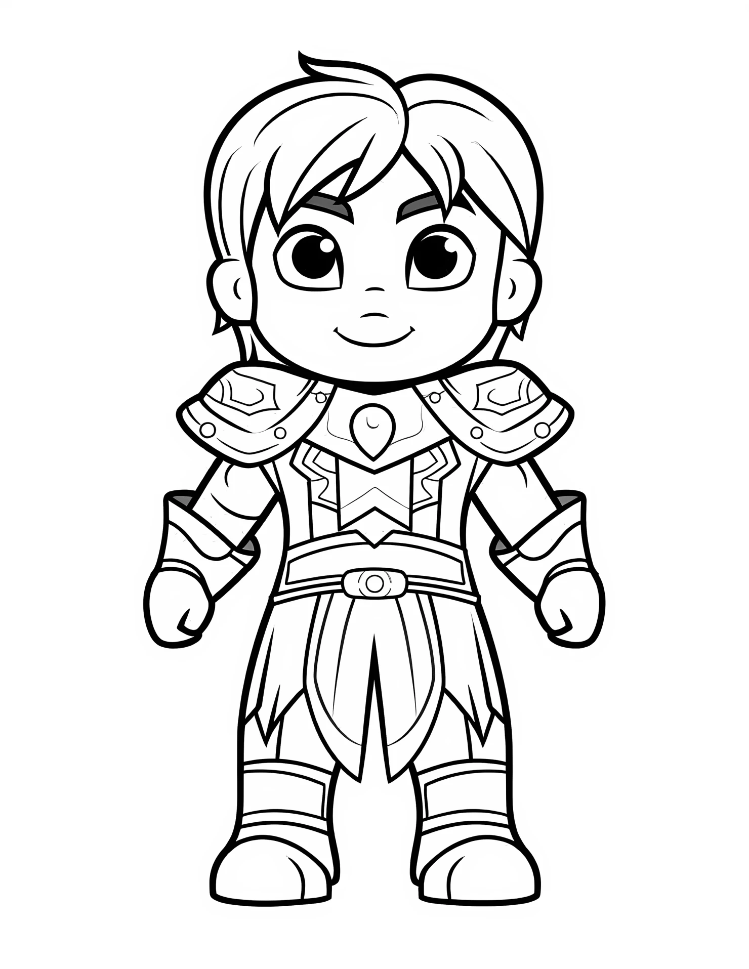Baldr for kids coloring page on white color background #30615