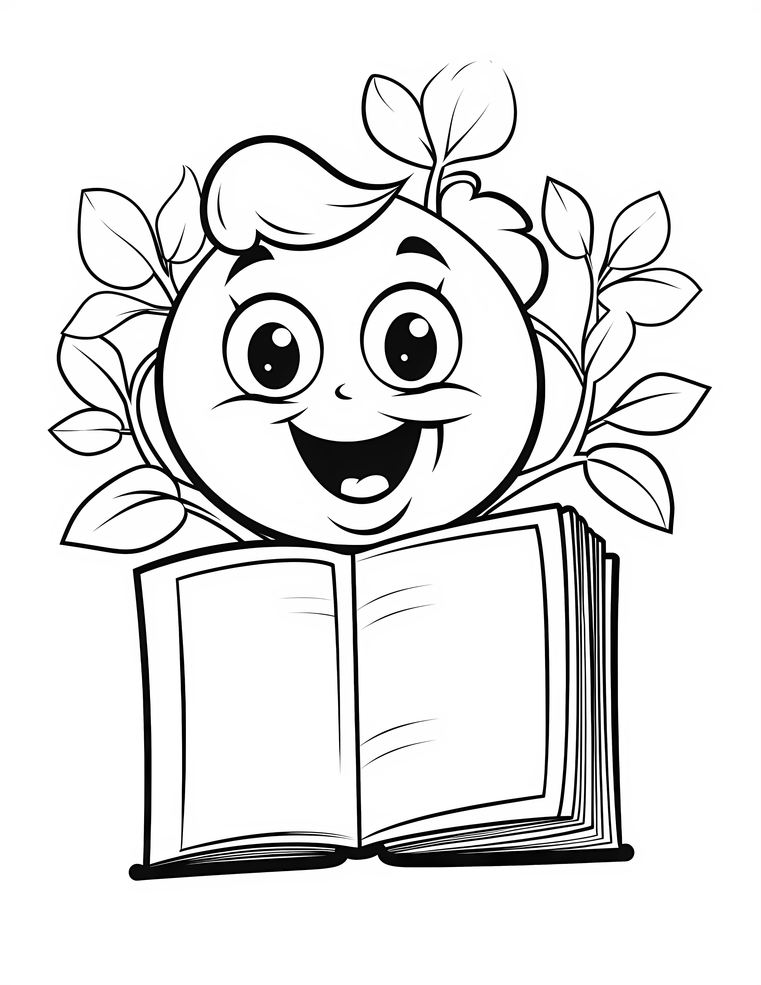 Book for kids coloring page on white color background #30752
