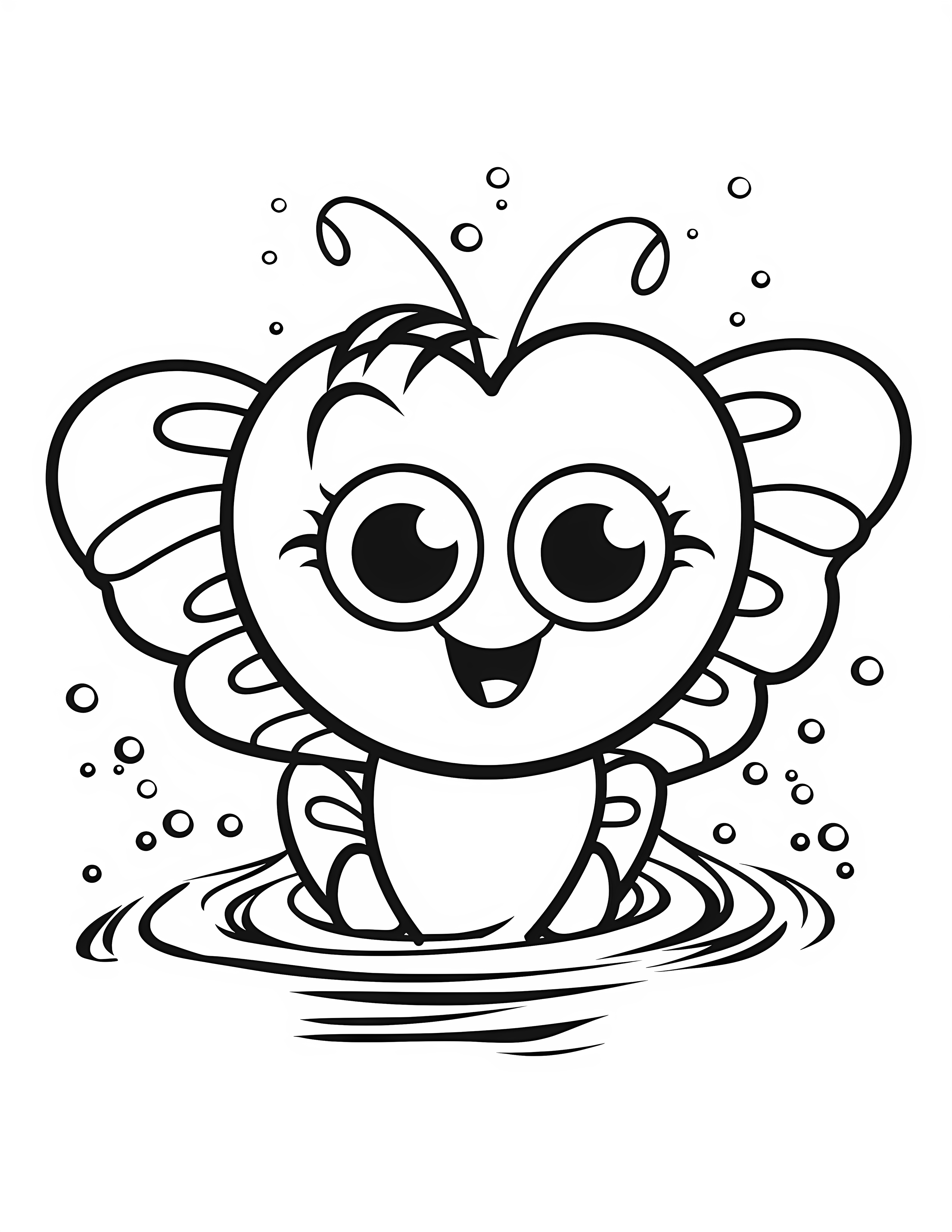 Butterflies for kids coloring page on white color background #30831