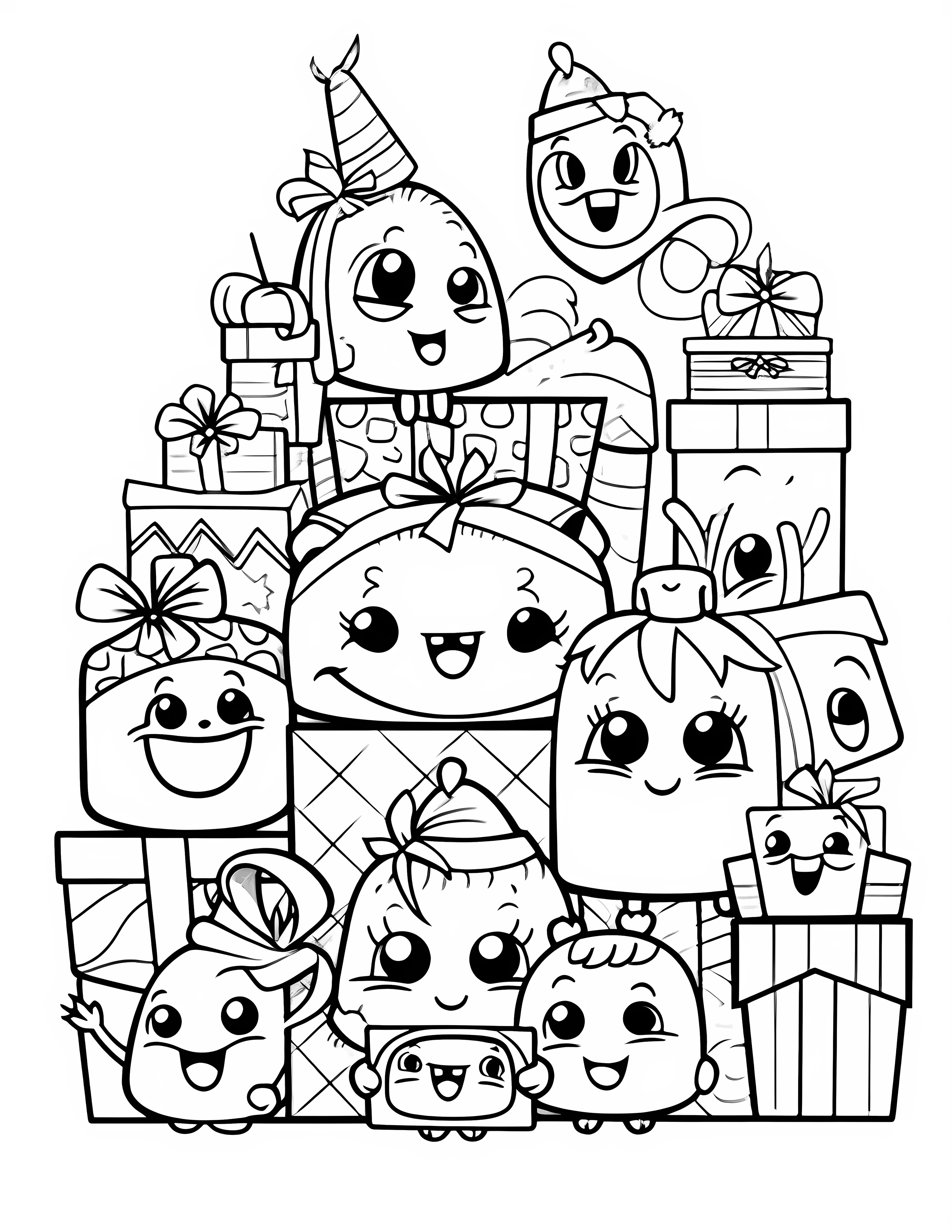 Holiday season for kids coloring page on white color background #31770