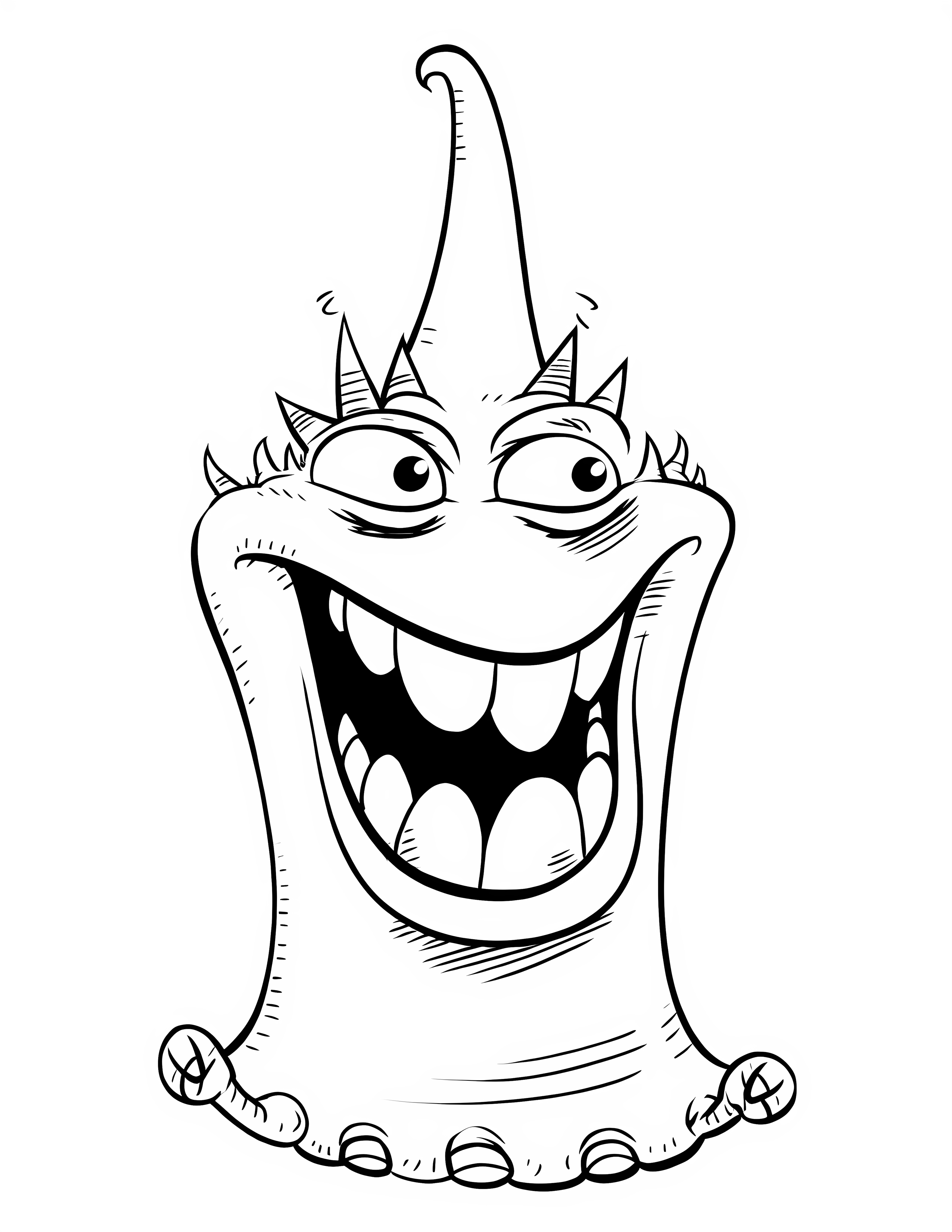 Horn for kids coloring page on white color background #31773