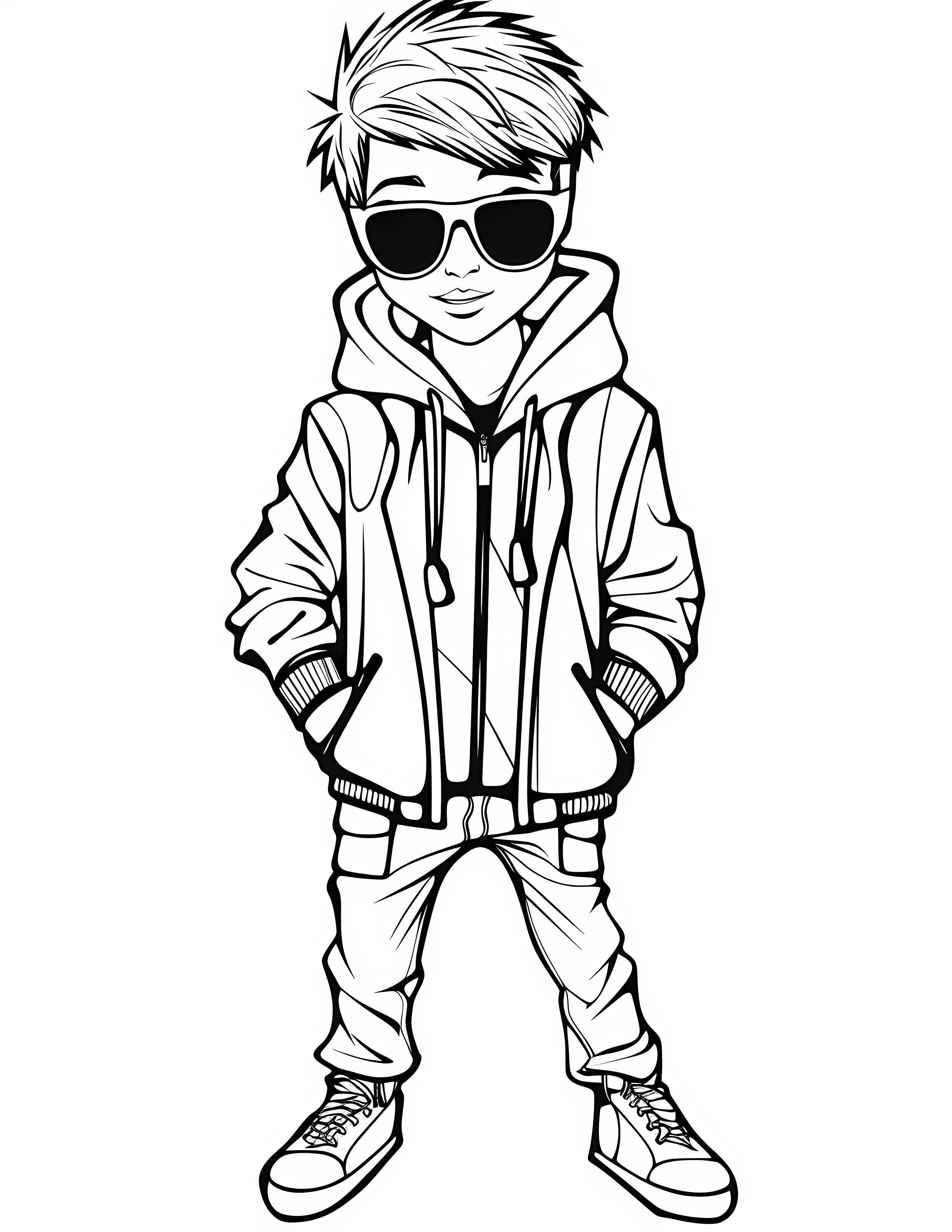 Justin bieber for kids coloring page on white color background #31890
