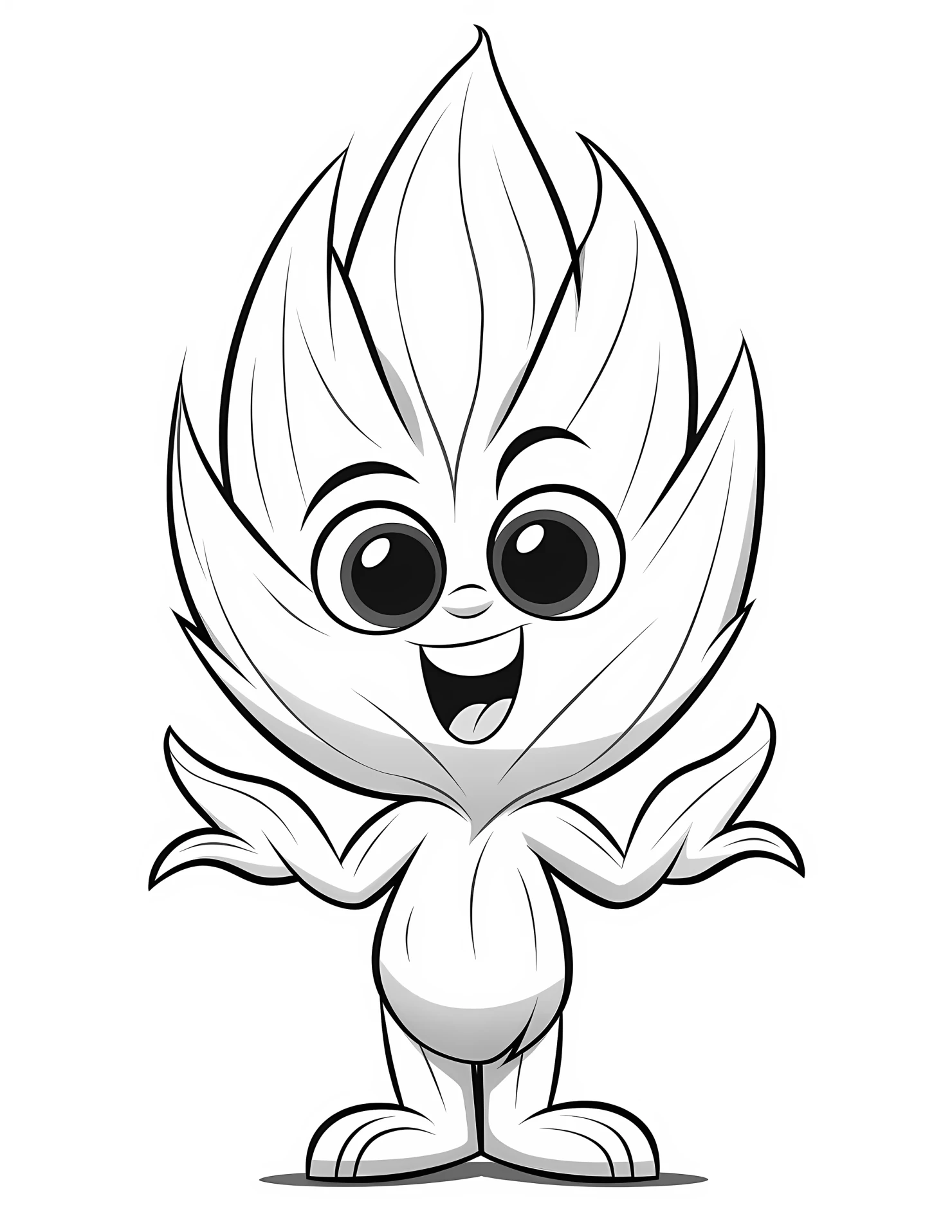 Barley for kids coloring page on white color background #30632