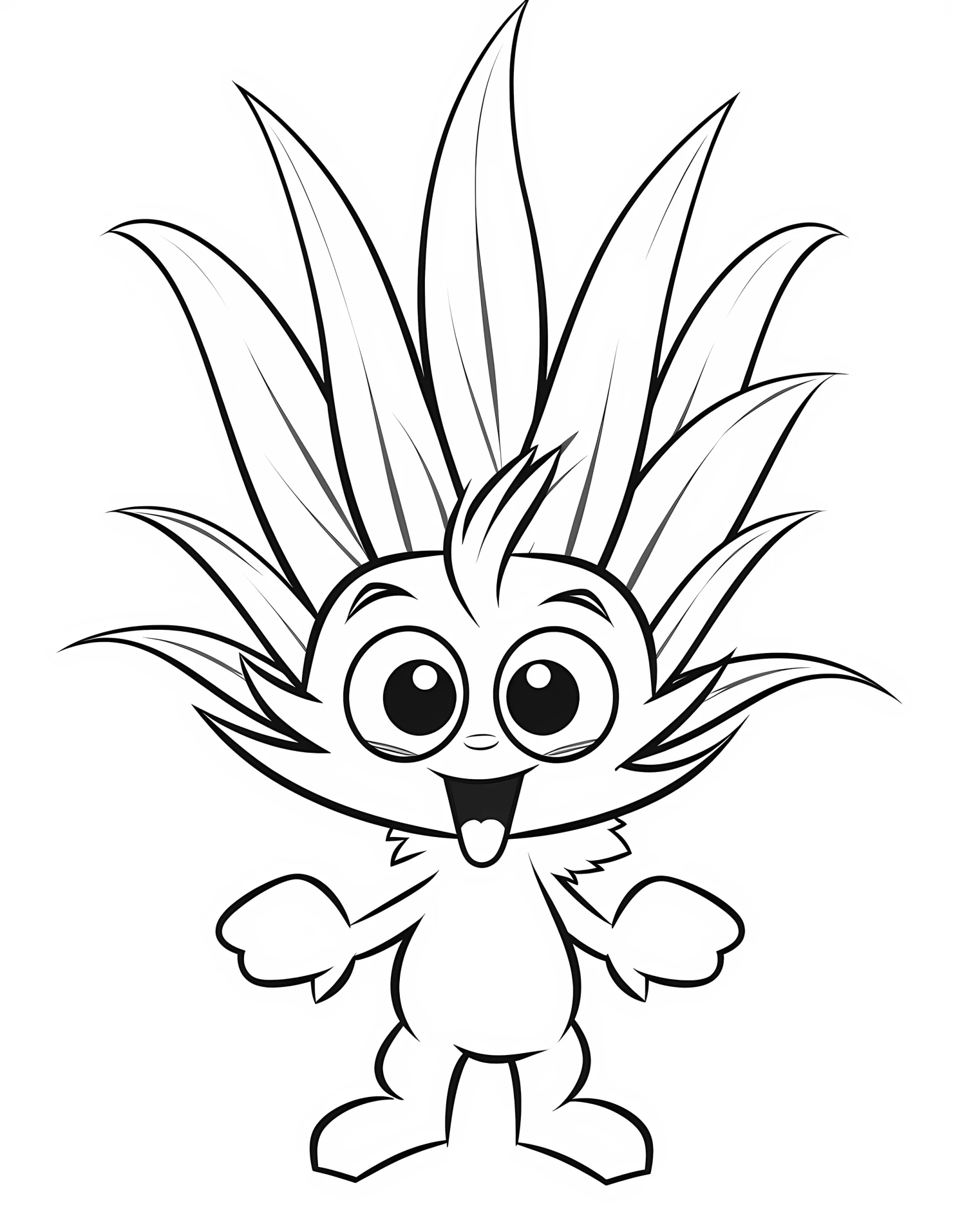 Barley for kids coloring page on white color background #30633