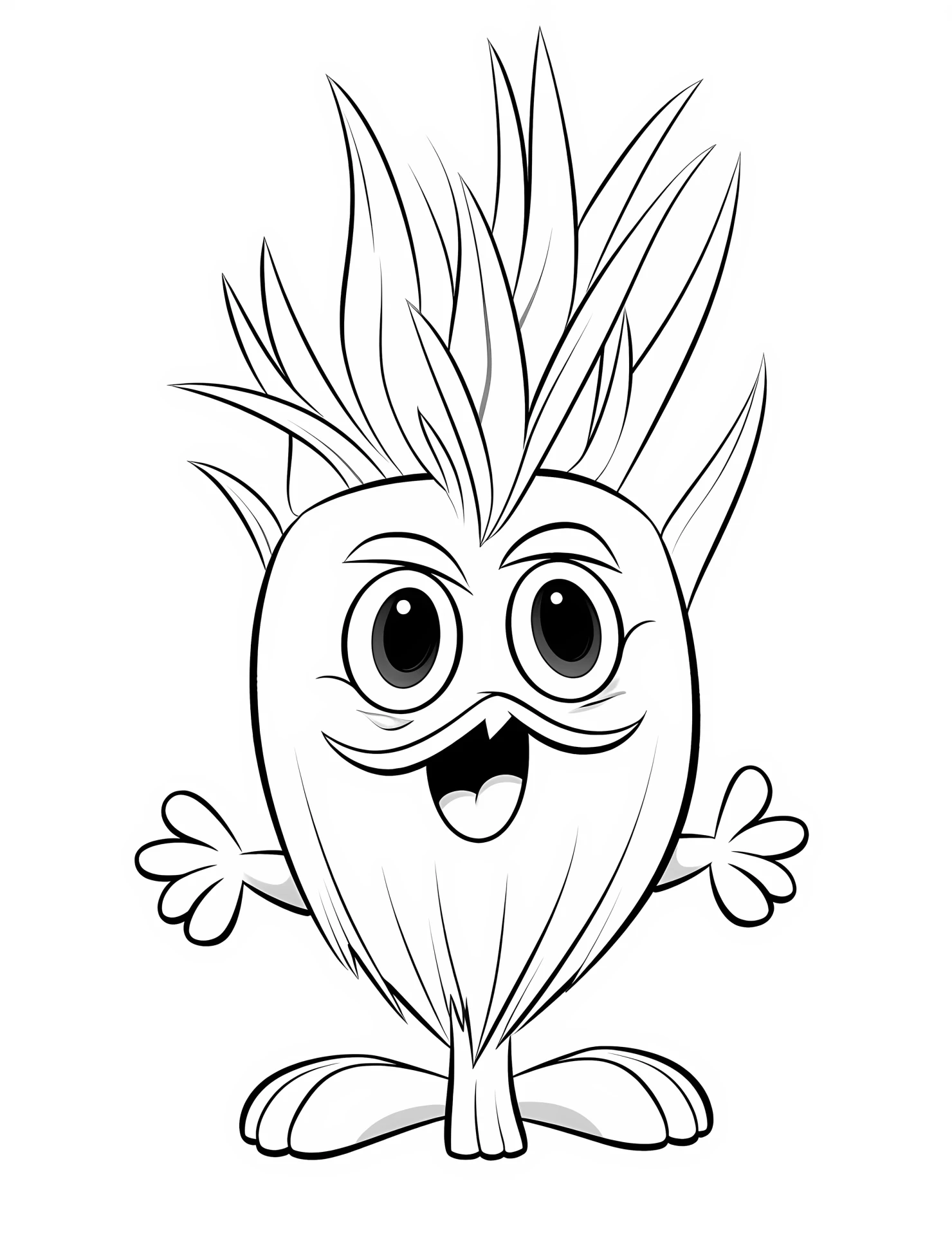 Barley for kids coloring page on white color background #30634