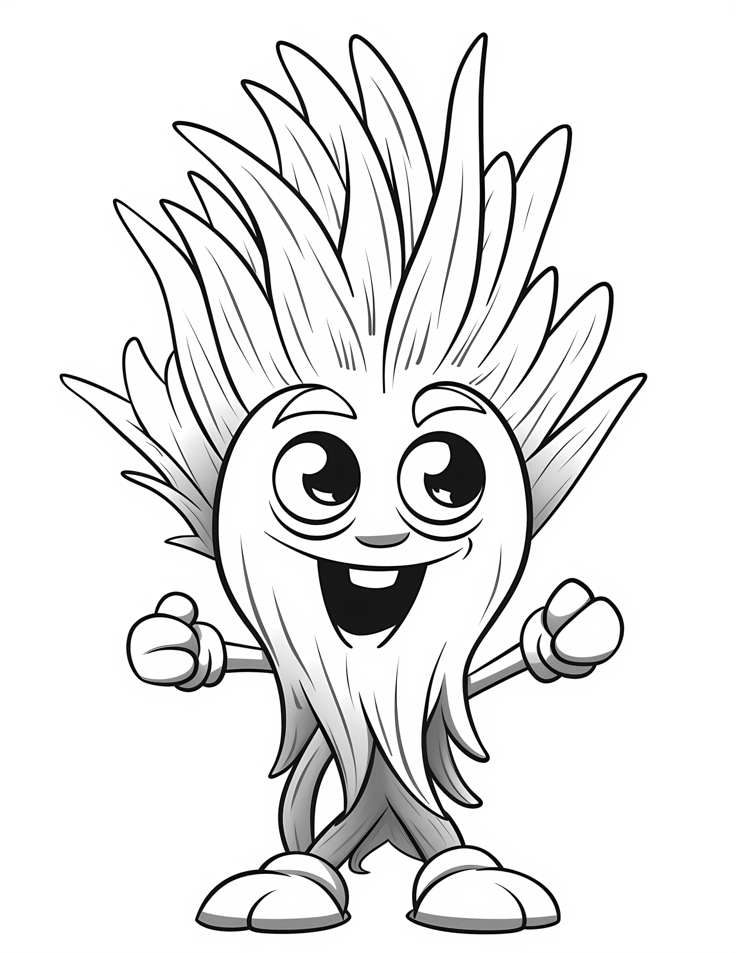Barley for kids coloring page on white color background #30635