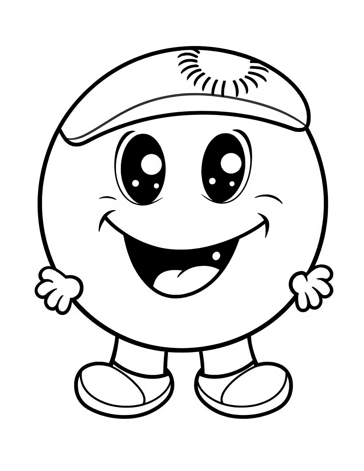 Baseball for kids coloring page on white color background #30636