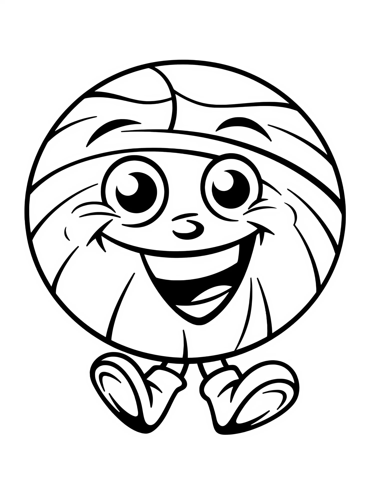 Basketball for kids coloring page on white color background #30646