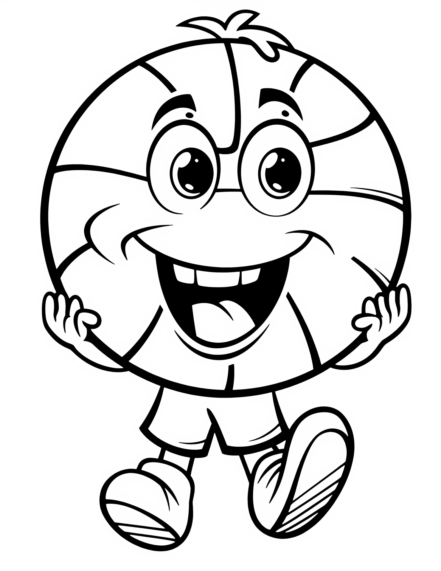 Basketball for kids coloring page on white color background #30651