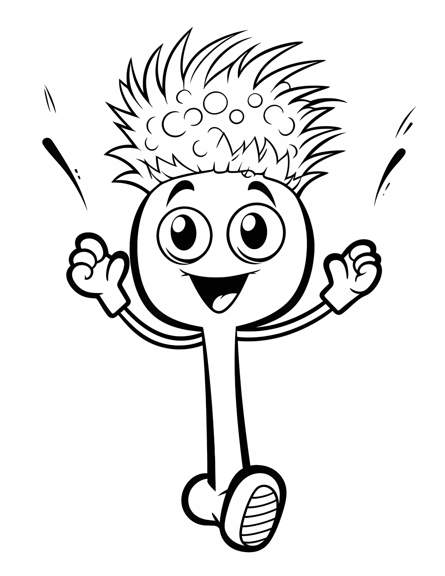 Baton for kids coloring page on white color background #30668
