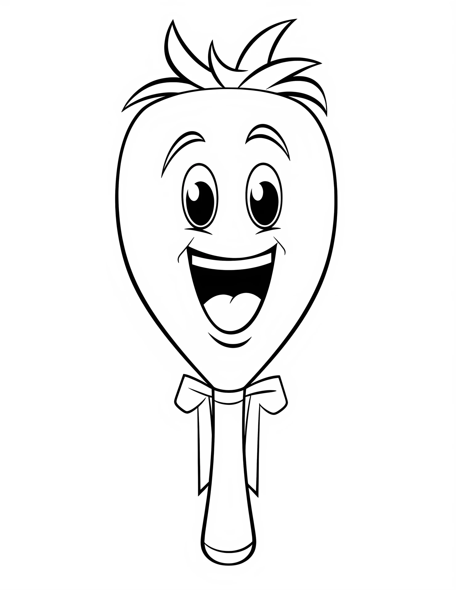 Baton for kids coloring page on white color background #30670