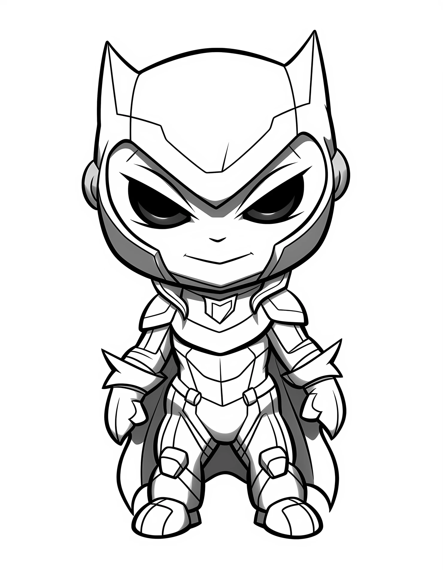 Black panther for kids coloring page on white color background #30727
