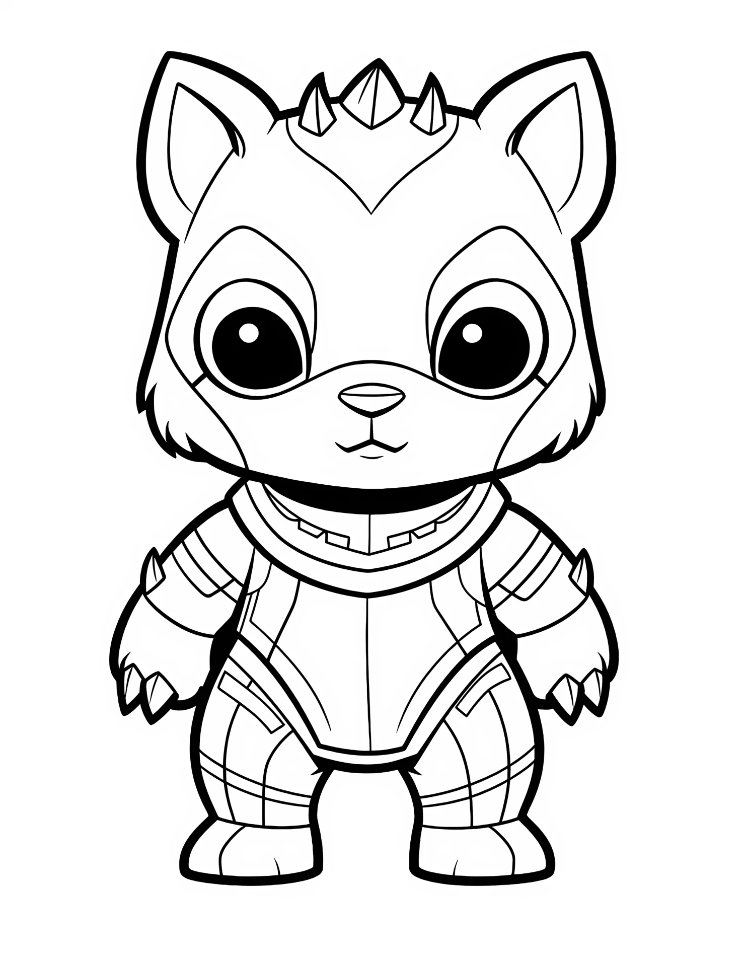 Black panther for kids coloring page on white color background #30728